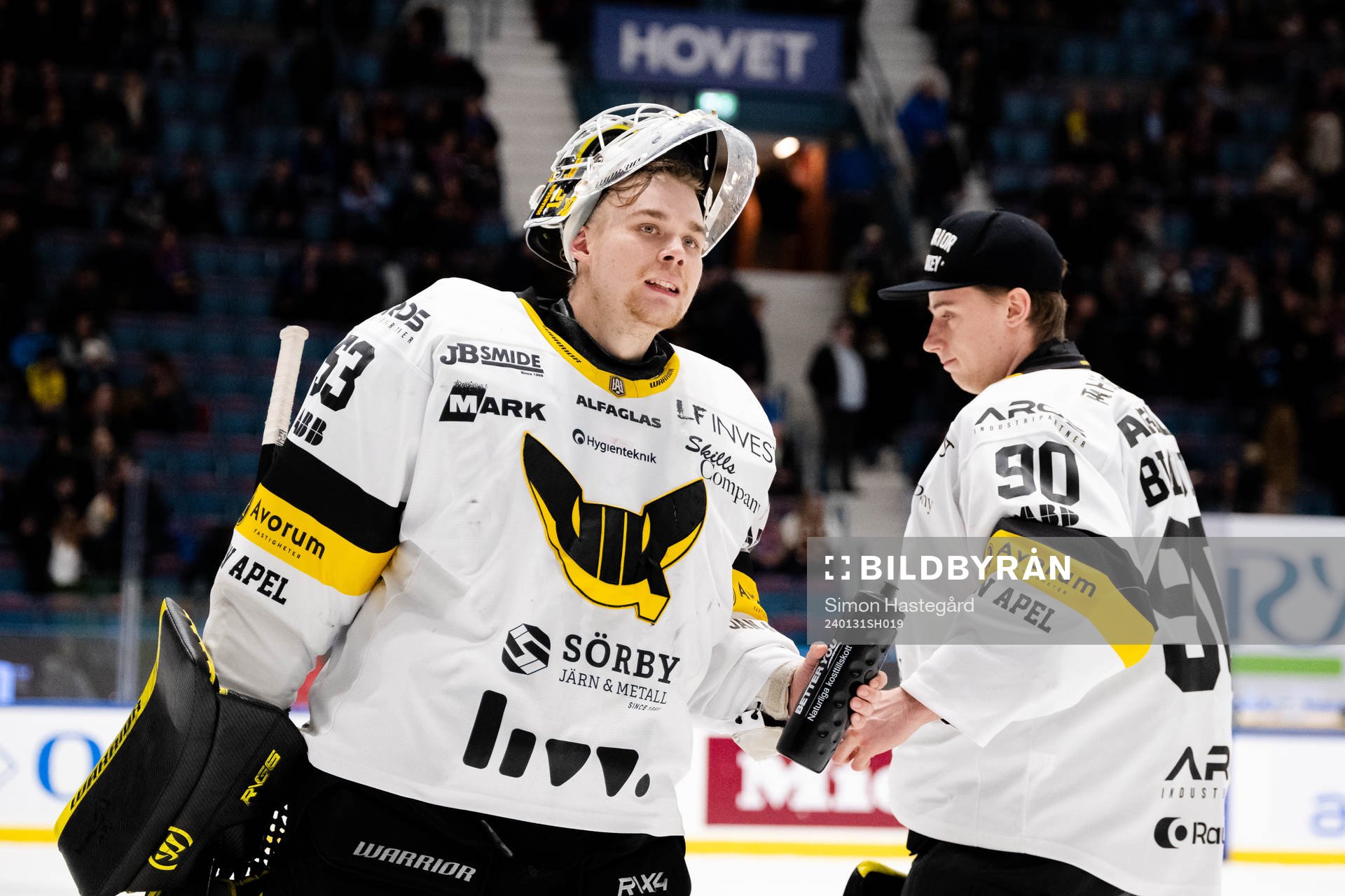 Västerås målvakt Niilo Halonen och målvakt Ian Blomquist
