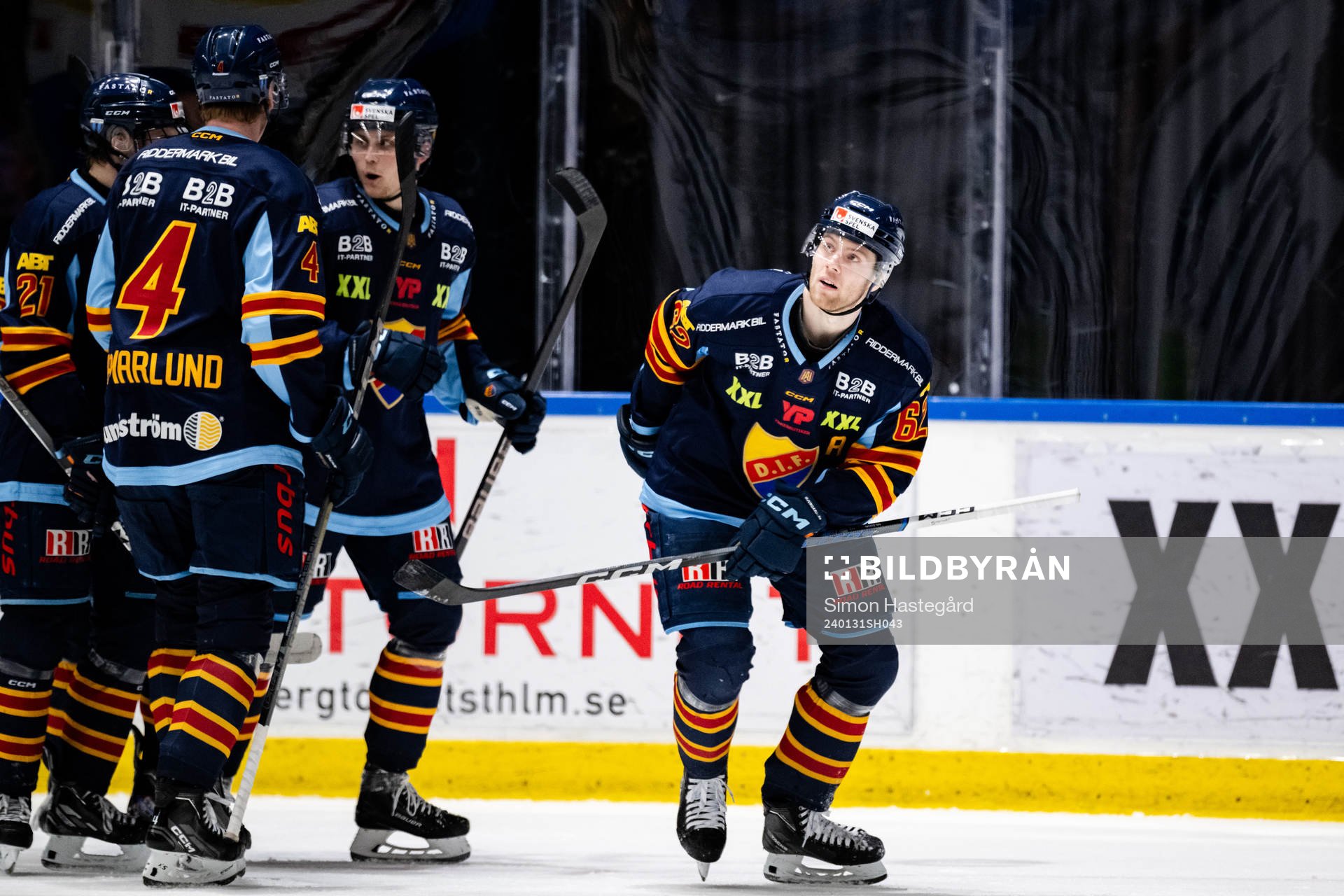 Djurgårdens Wiktor Nilsson jublar