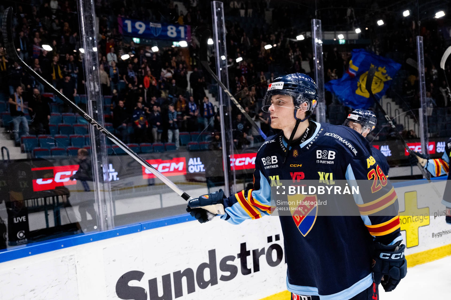 Djurgårdens John Dahlström jublar