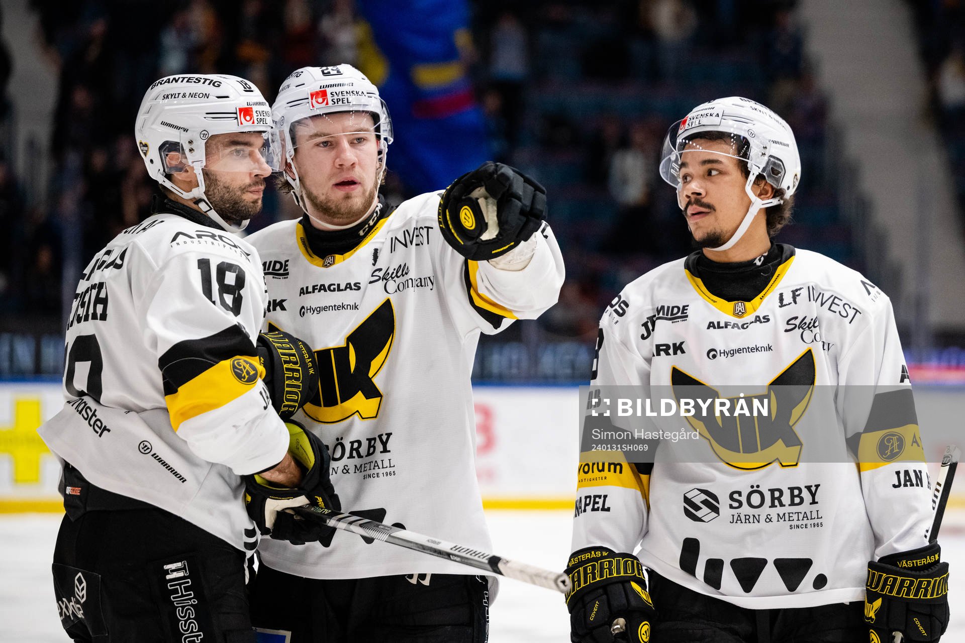 Västerås Shane Gersich, Kyle Topping och Markus Oden