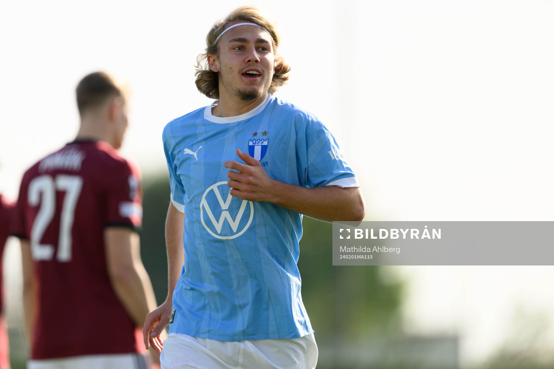 Sebastian Nanasi of Malmö FF celebrates
