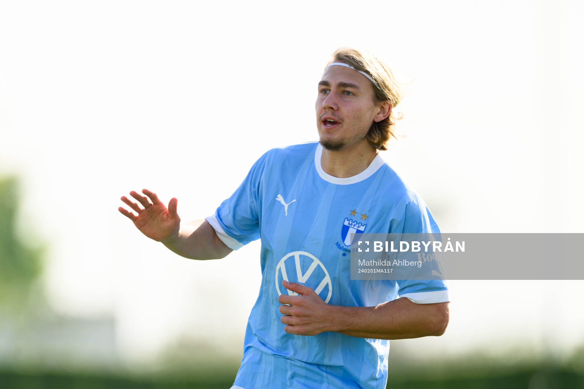 Sebastian Nanasi of Malmö FF celebrates