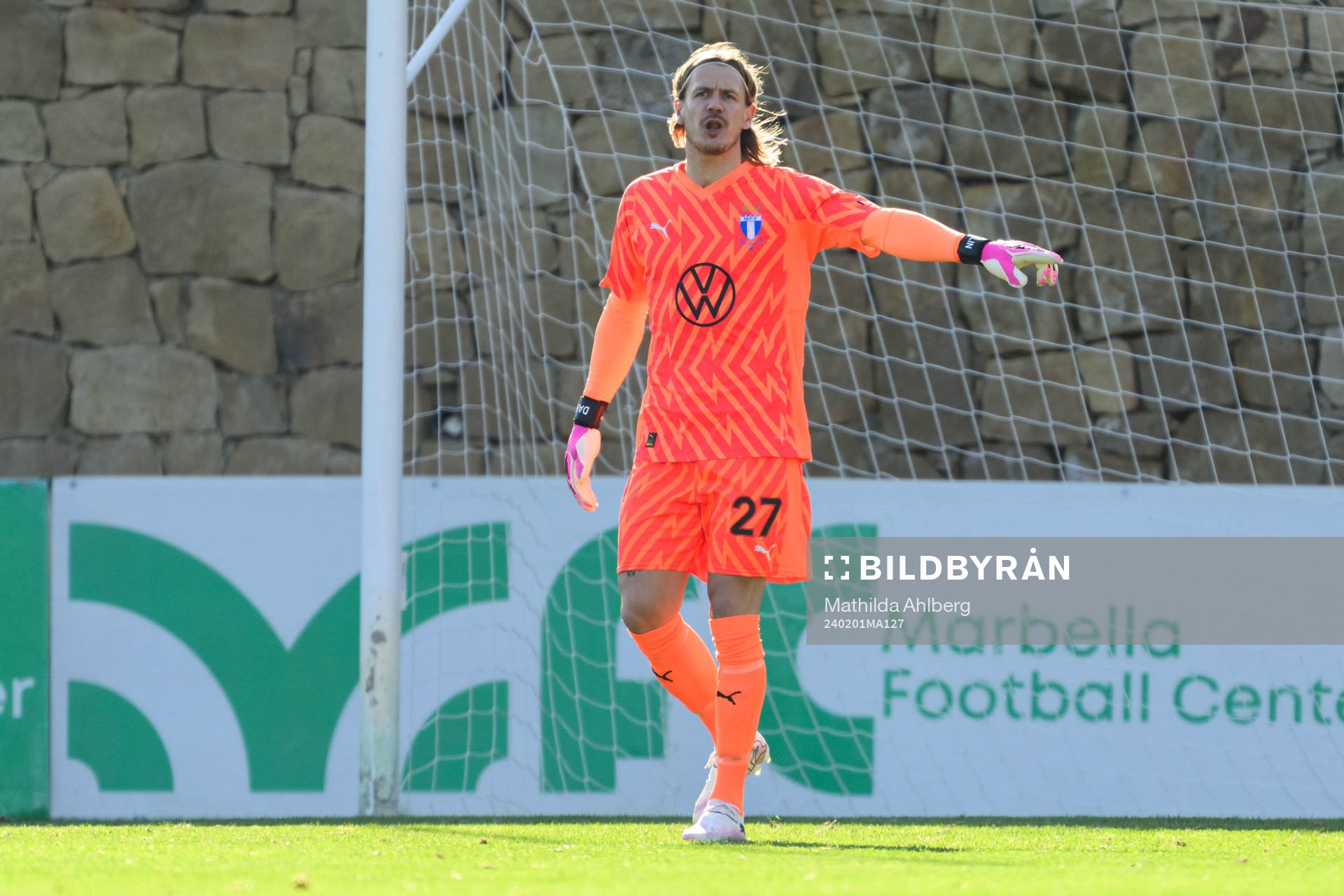 Goalkeeper Johan Dahlin of Malmö FF
