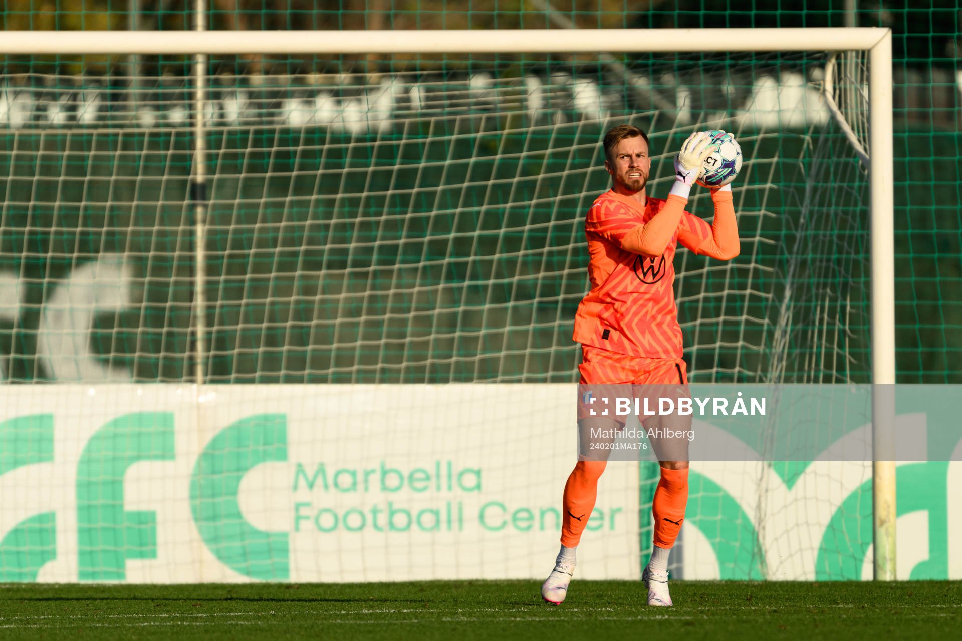 Goalkeeper Ricardo Friedrich of Malmö FF