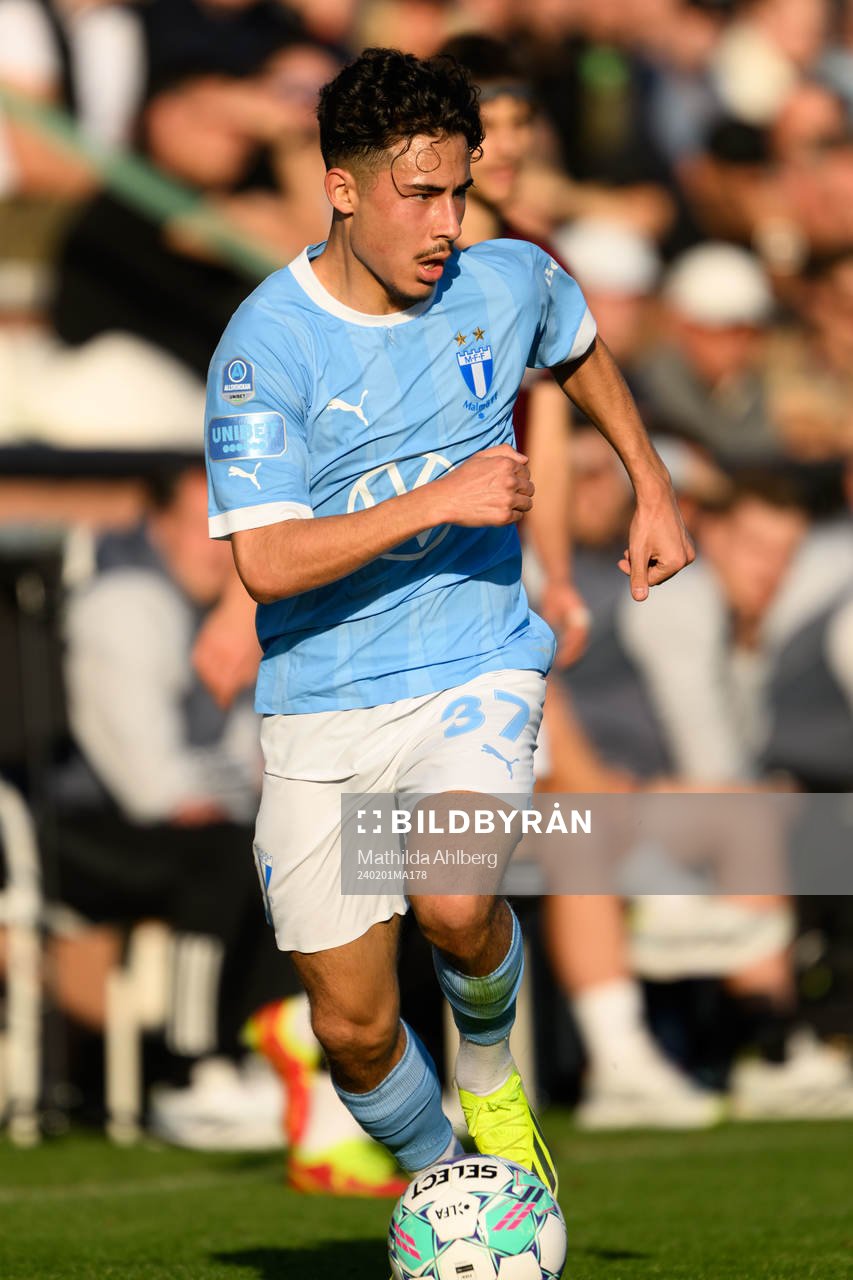 Adrian Skogmar of Malmö FF during the Friendly match between Malmö FF and Sparta Praha on February 1, 2024 in Marbella. 