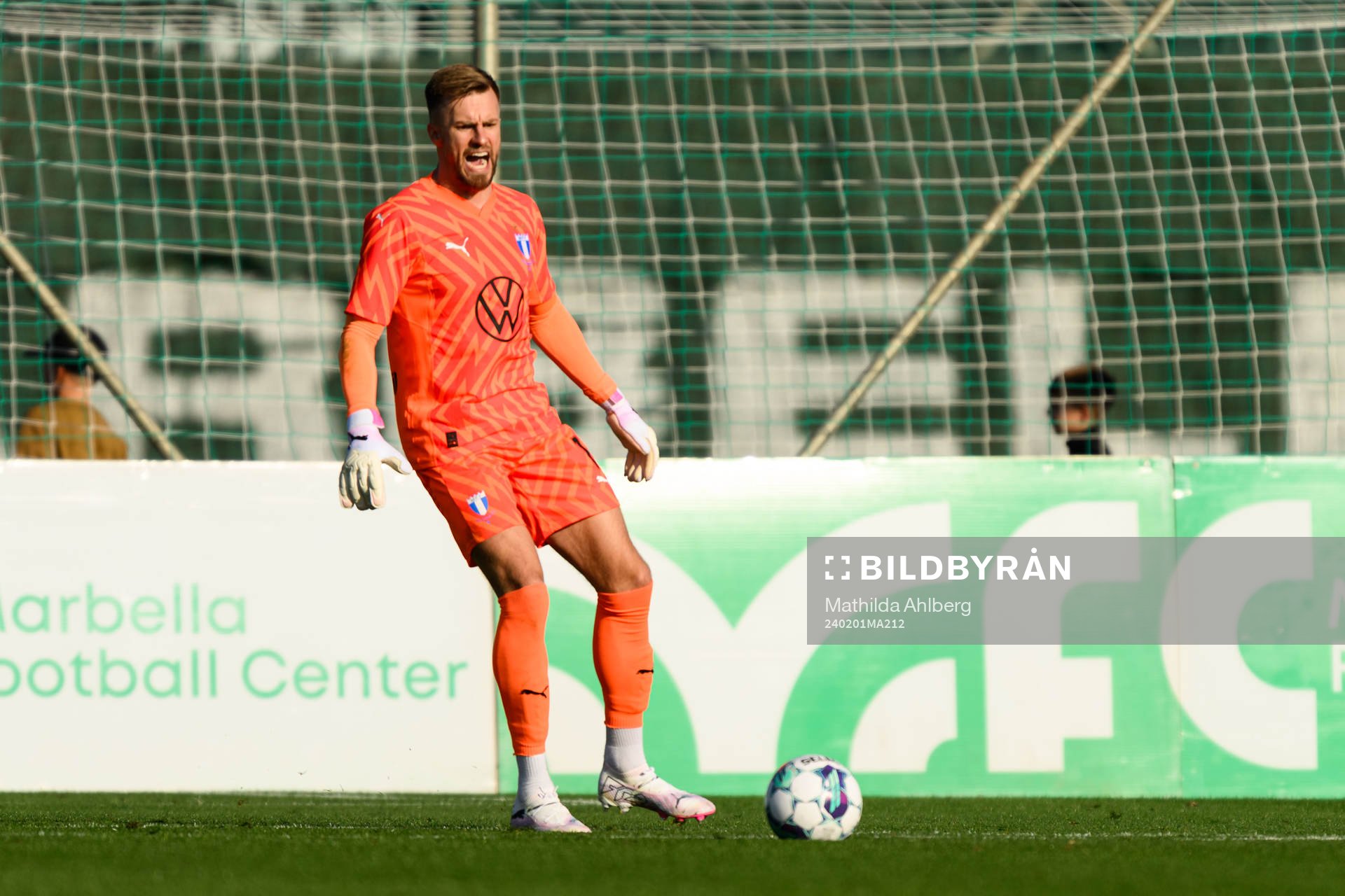 Goalkeeper Ricardo Friedrich of Malmö FF