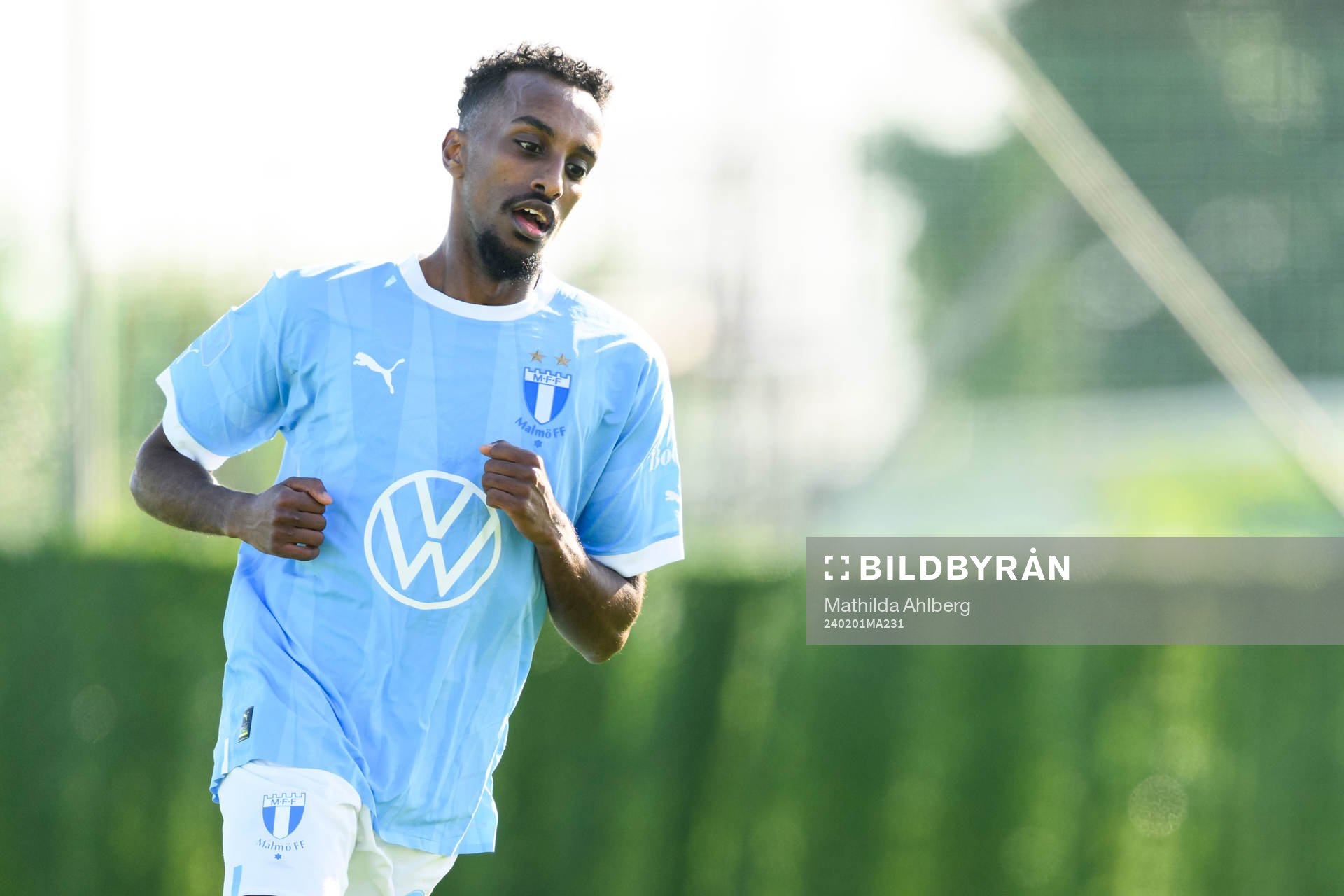 Taha Ali of Malmö FF looks dejected