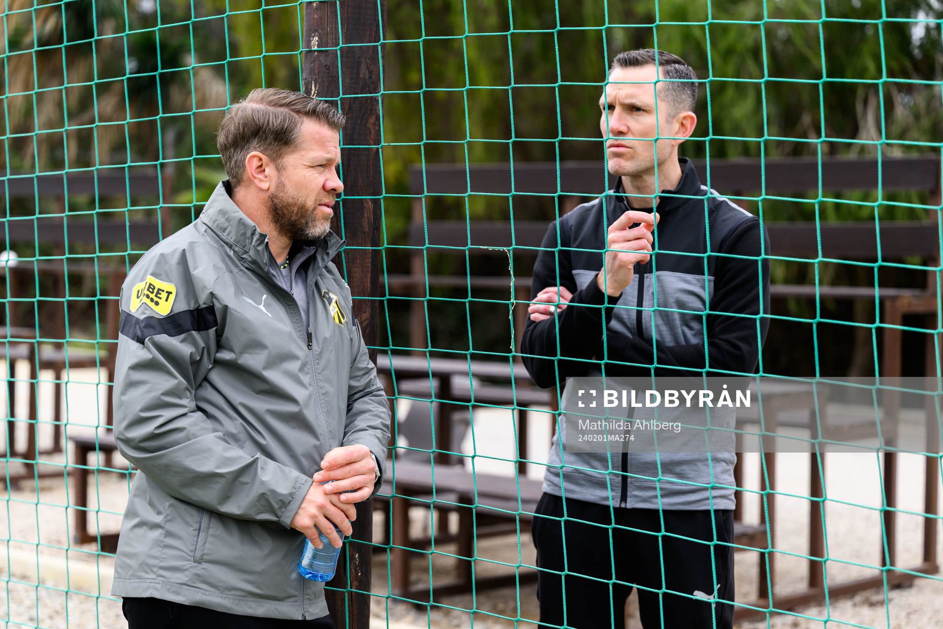 Tränare Pål Arne Johansen och sportchef Martin Eriksson