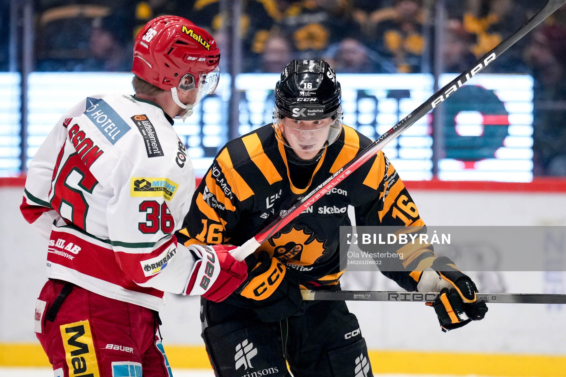 MoDos Sebastian Ohlsson och Skellefteås Linus Lindström