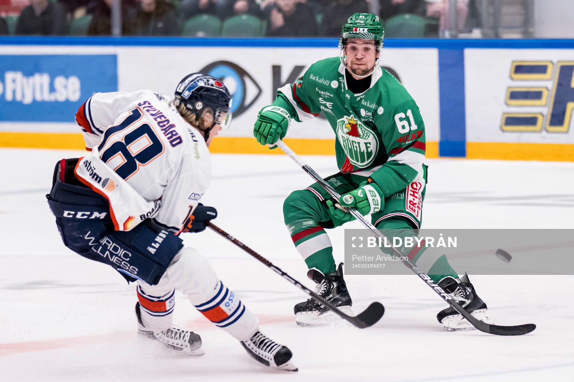 Växjös Marcus Sylvegård och Rögles Lukas