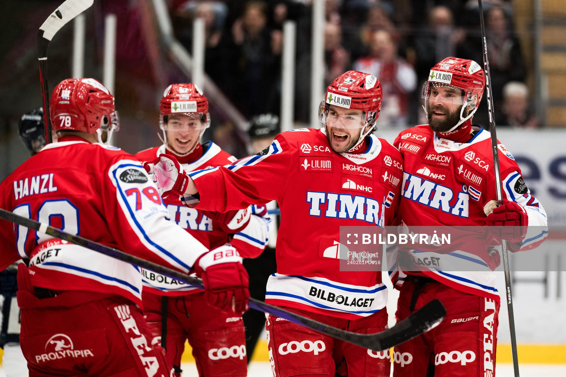 Timrås Magnus Pääjärvi och Per Svensson jublar