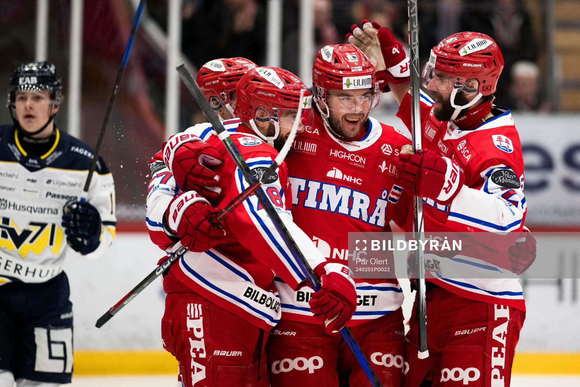 Timrås Magnus Pääjärvi jublar
