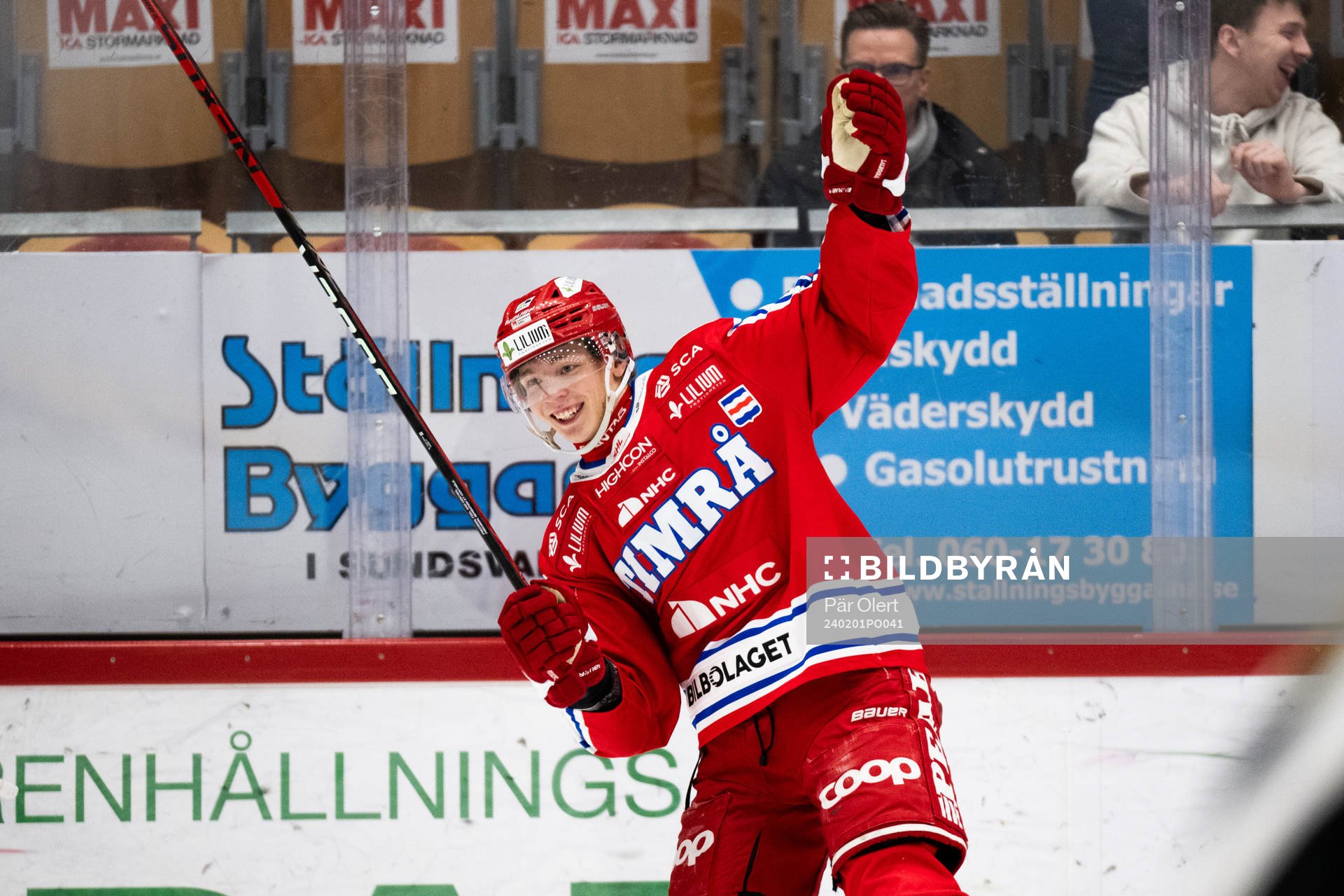 Timrås Oliver Johansson jublar