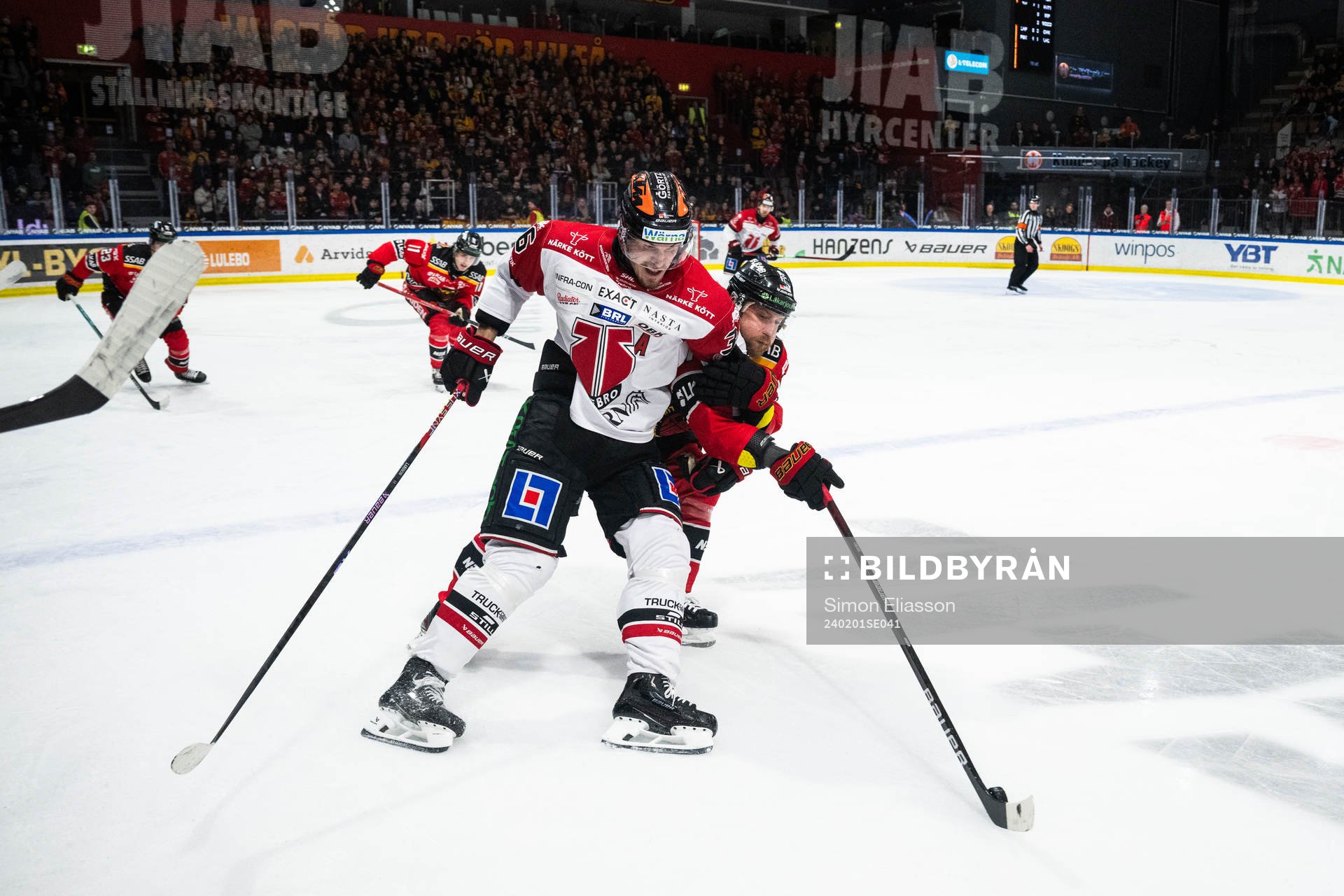 Örebros Emil Larsson och Luleås Linus Omark