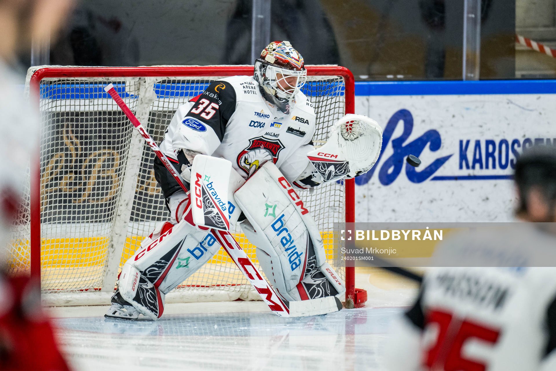 Malmö Redhawks målvakt Adam Werner
