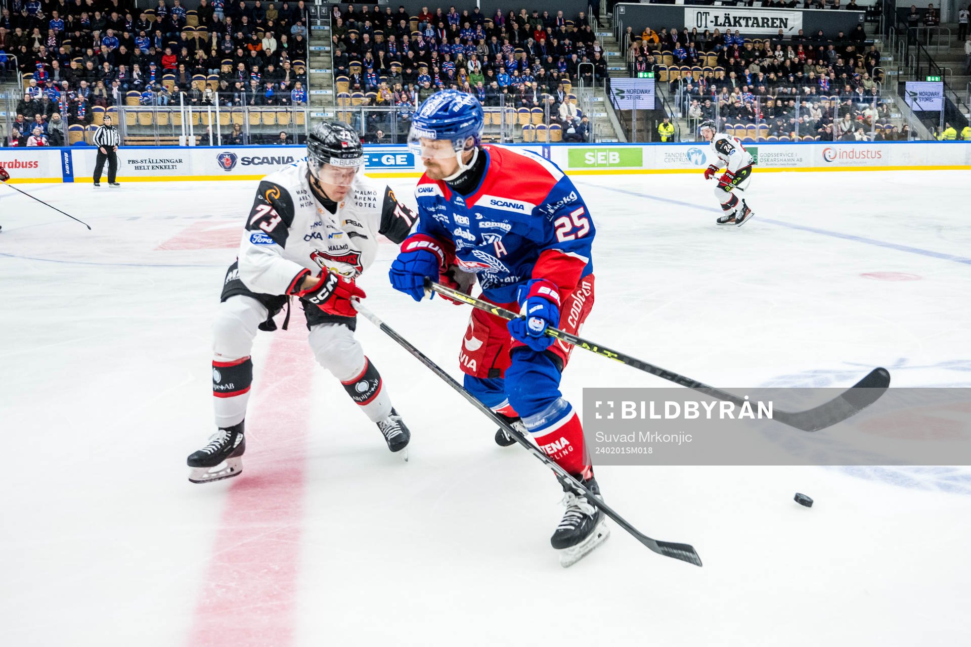 Malmö Redhawks Adam Ollas Mattsson och Oskarshamns