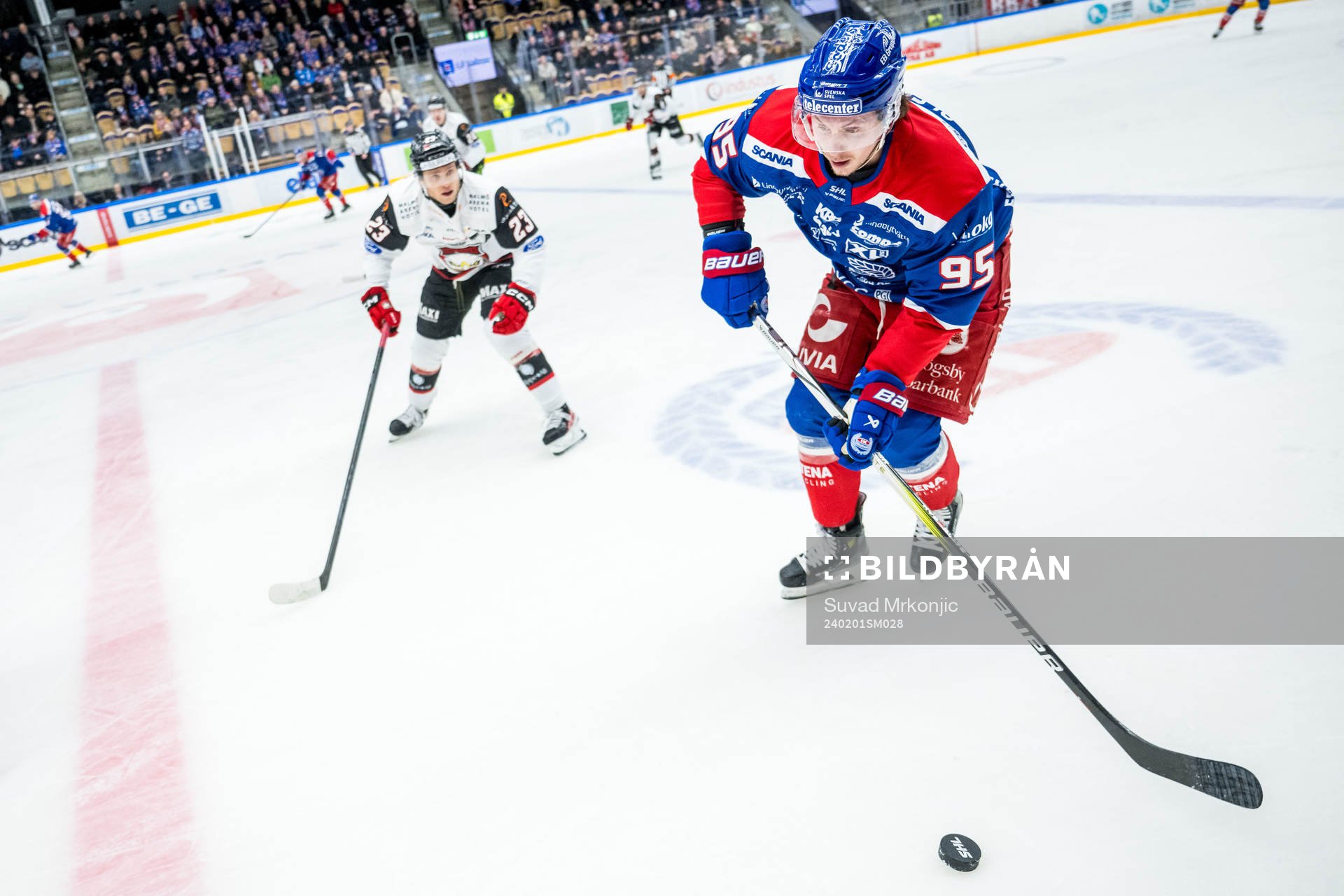 Malmö Redhawks Christoffer Forsberg och Oskarshamns Nick