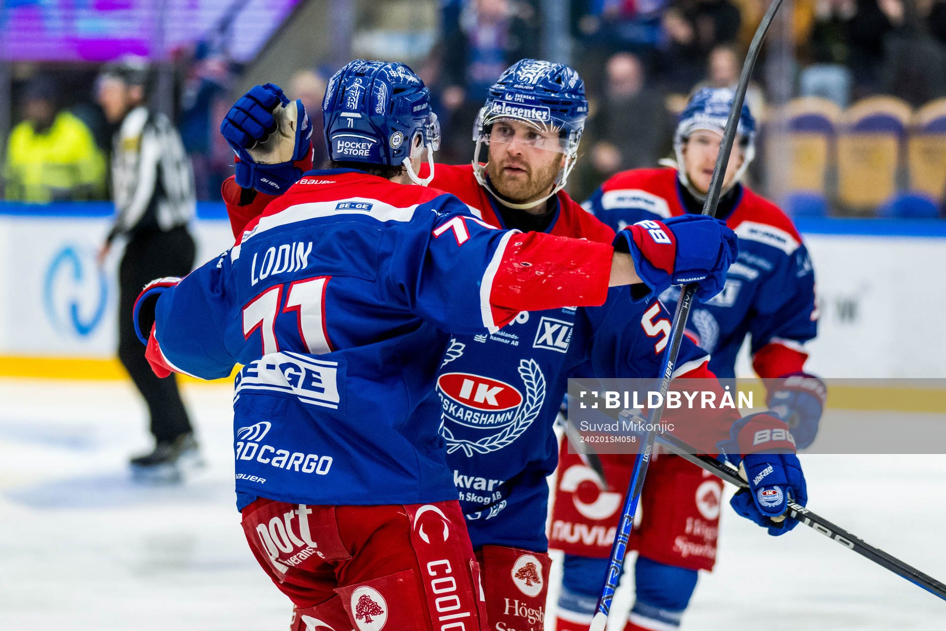 Oskarshamns Viktor Lodin jublar