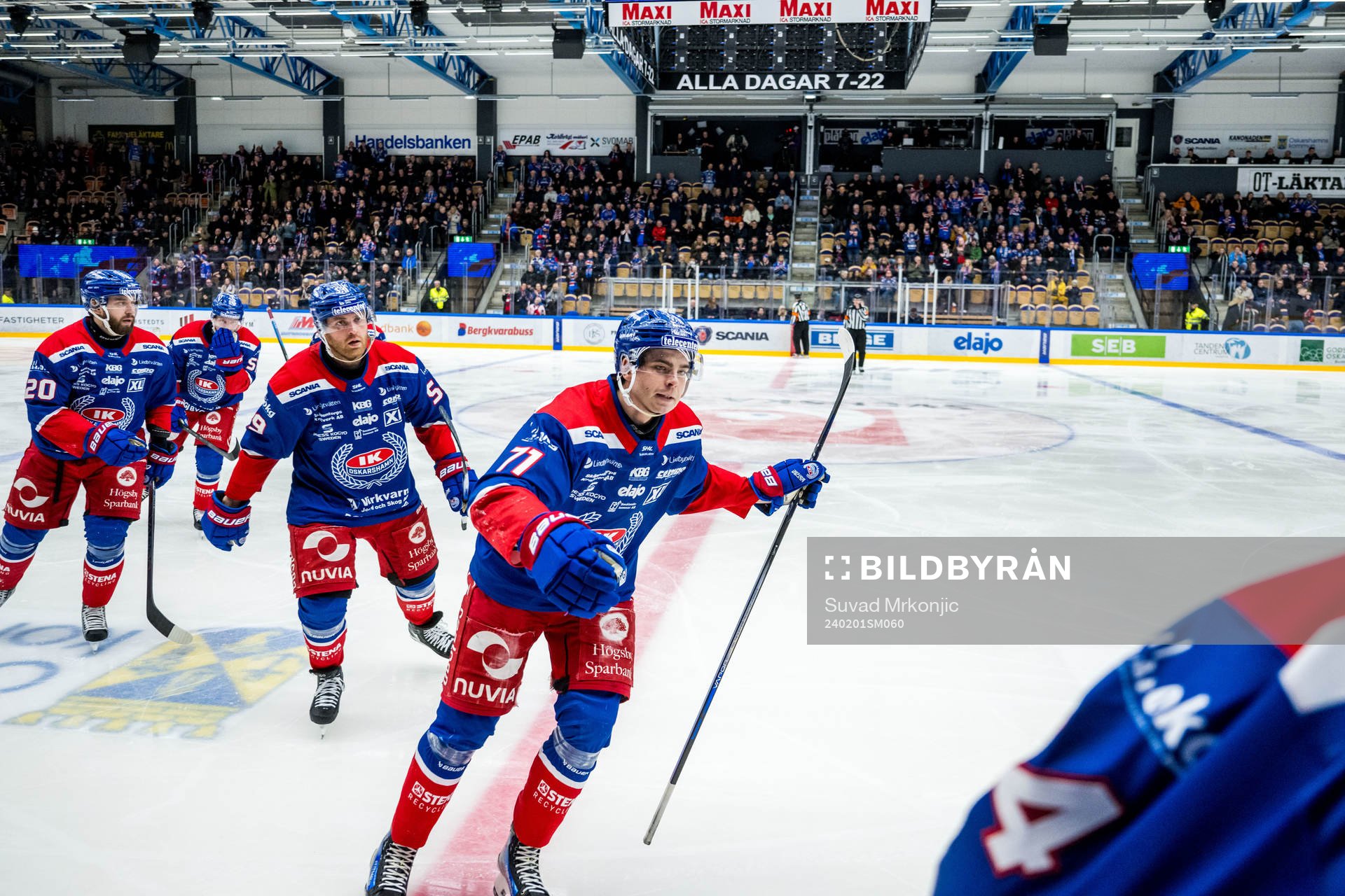 Oskarshamns Viktor Lodin jublar
