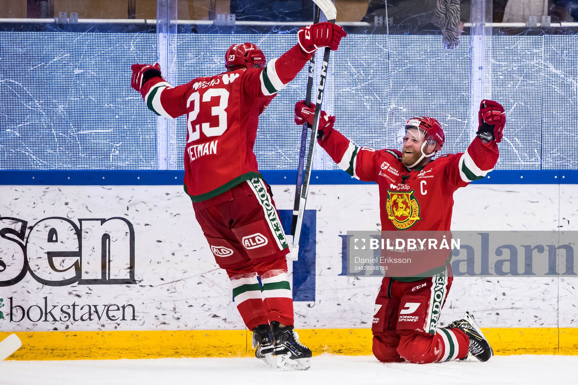 Moras Daniel Ljunggren jublar