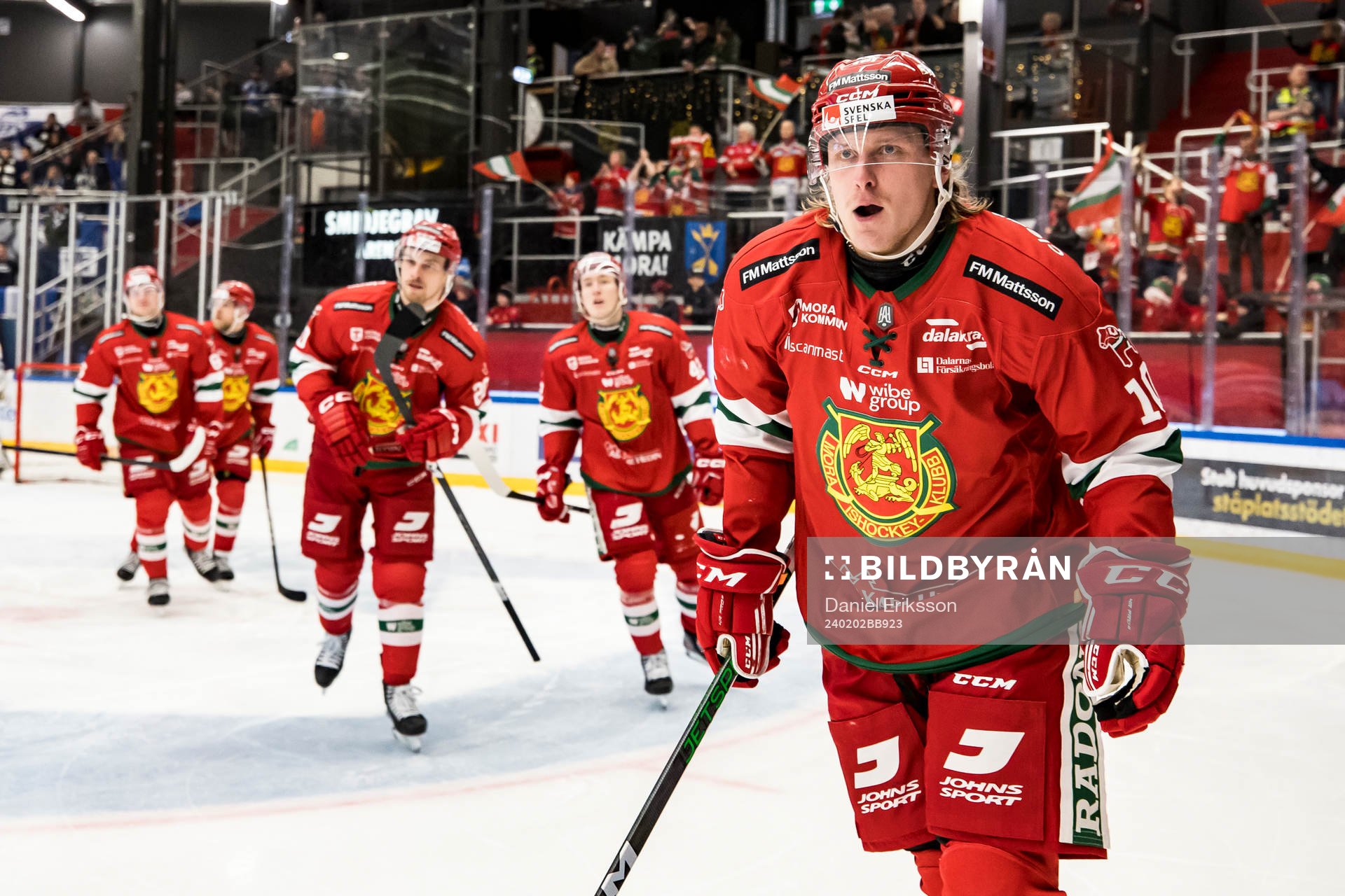 Moras Anthon Eriksson jublar