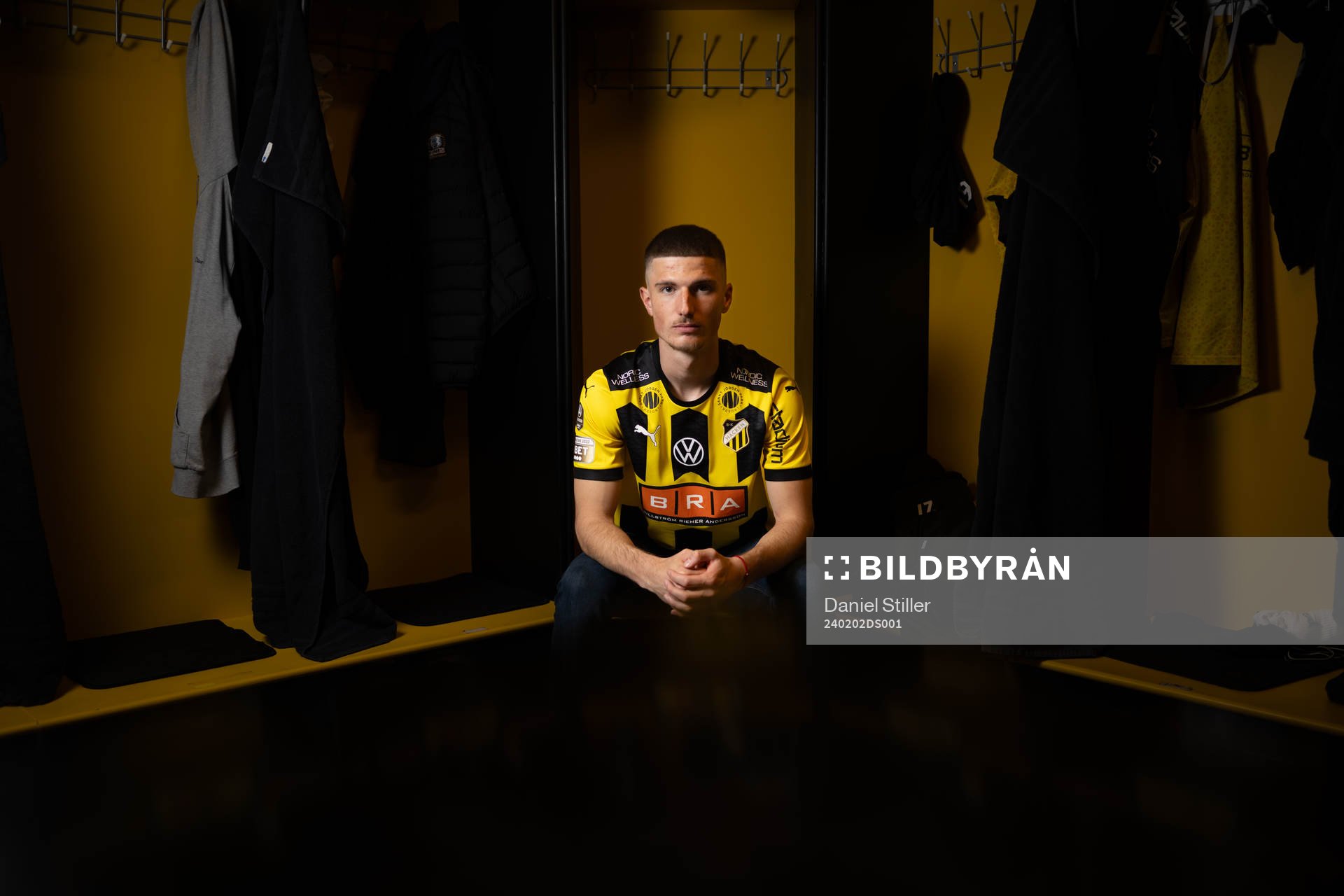 Häckens nyförvärv Nikola Zecevic poserar för ett porträtt den 2 februari 2024 i Göteborg. 