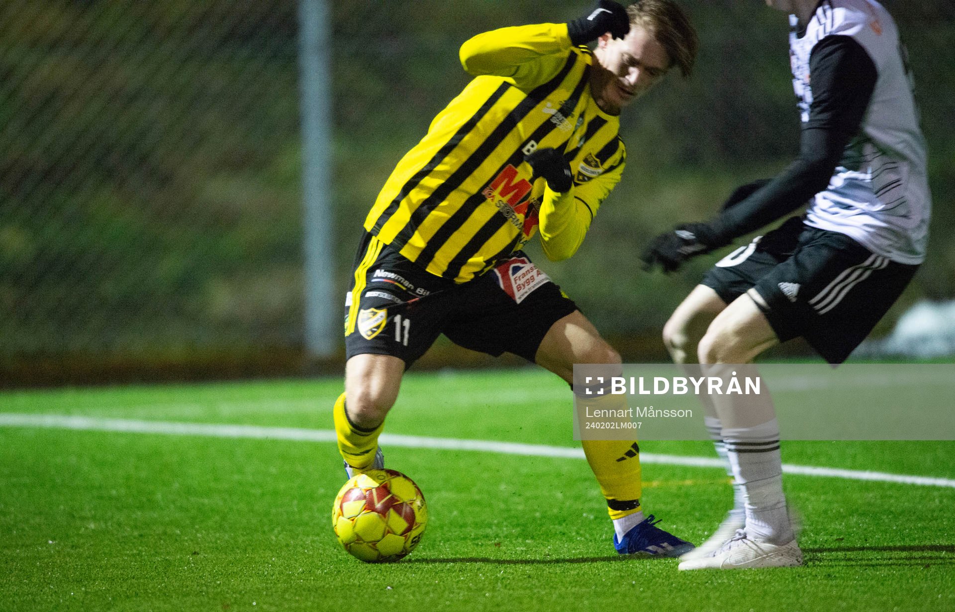 IFK Hässleholms Kasper Månsson i träningsmatchen mellan