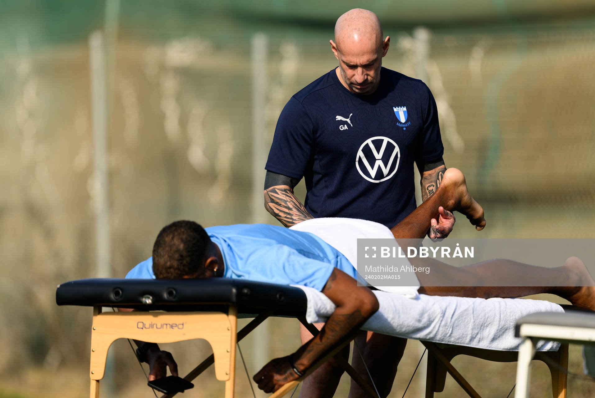 Malmö FFs massageterapeut Greger Andrijevski