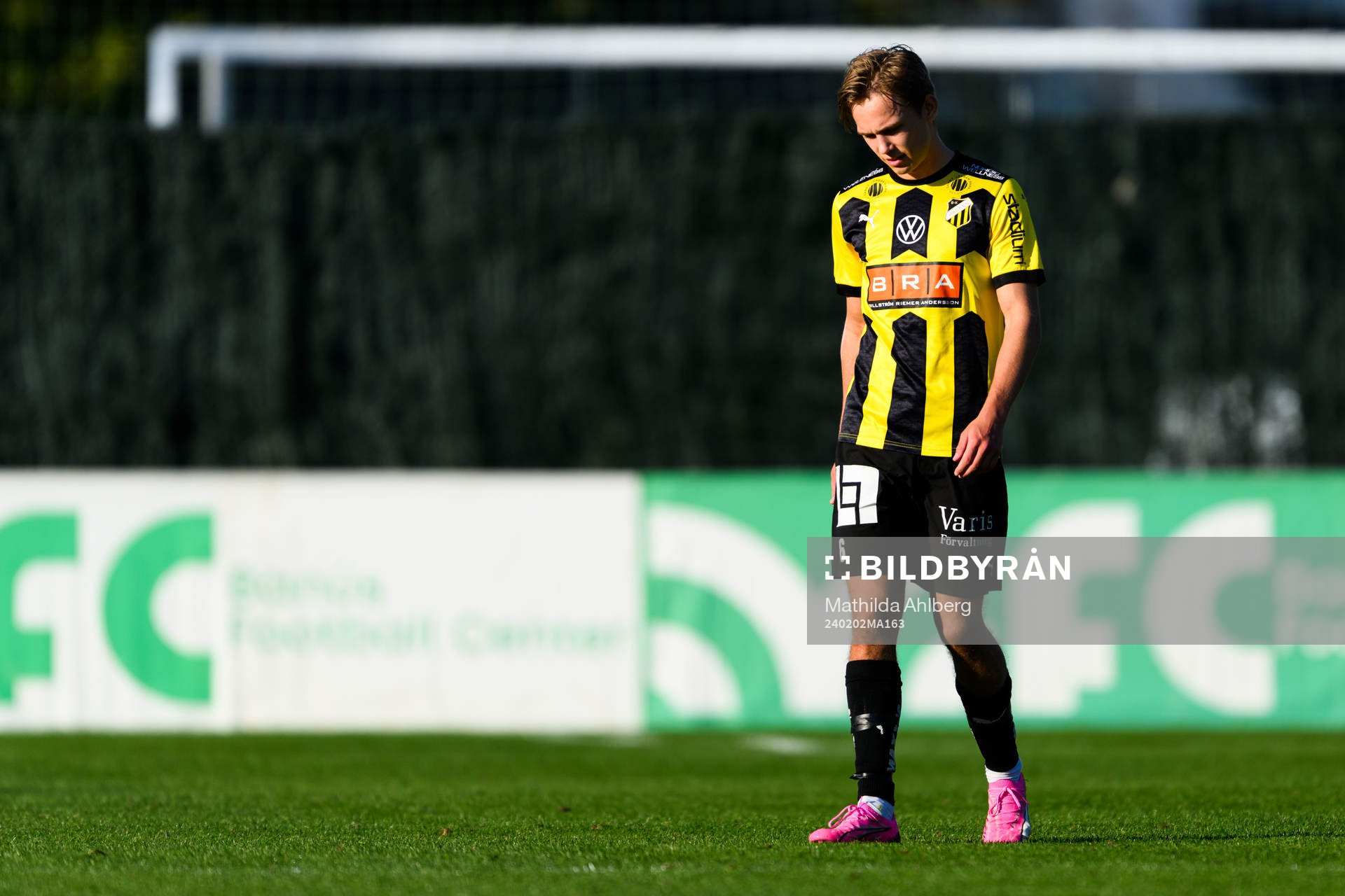 Pontus Dahbo of BK Häcken looks dejected
