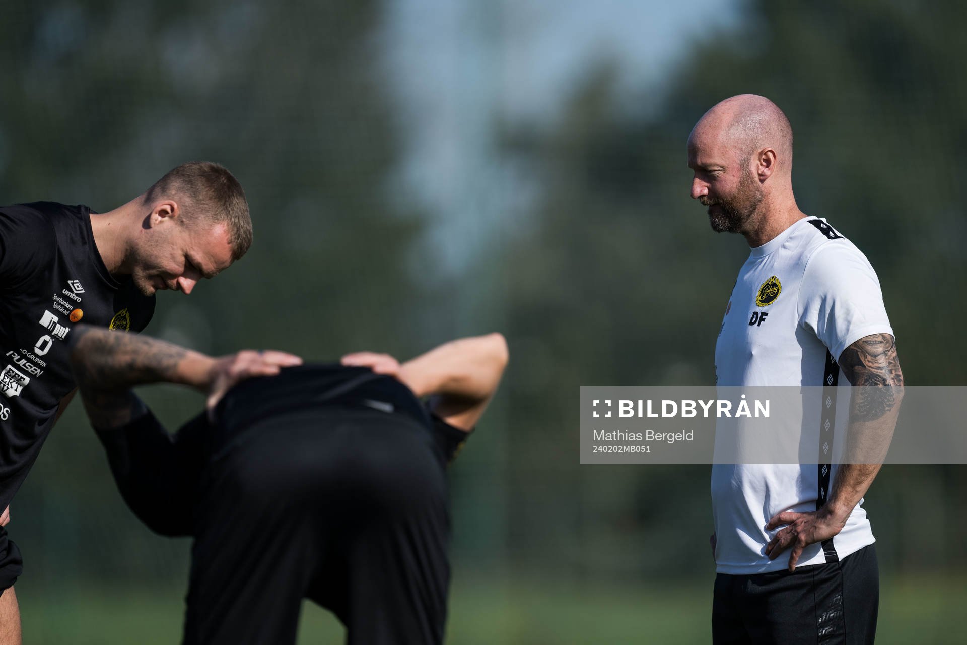 Elfsborgs Gustav Henriksson och fysansvarig Dan Fransson