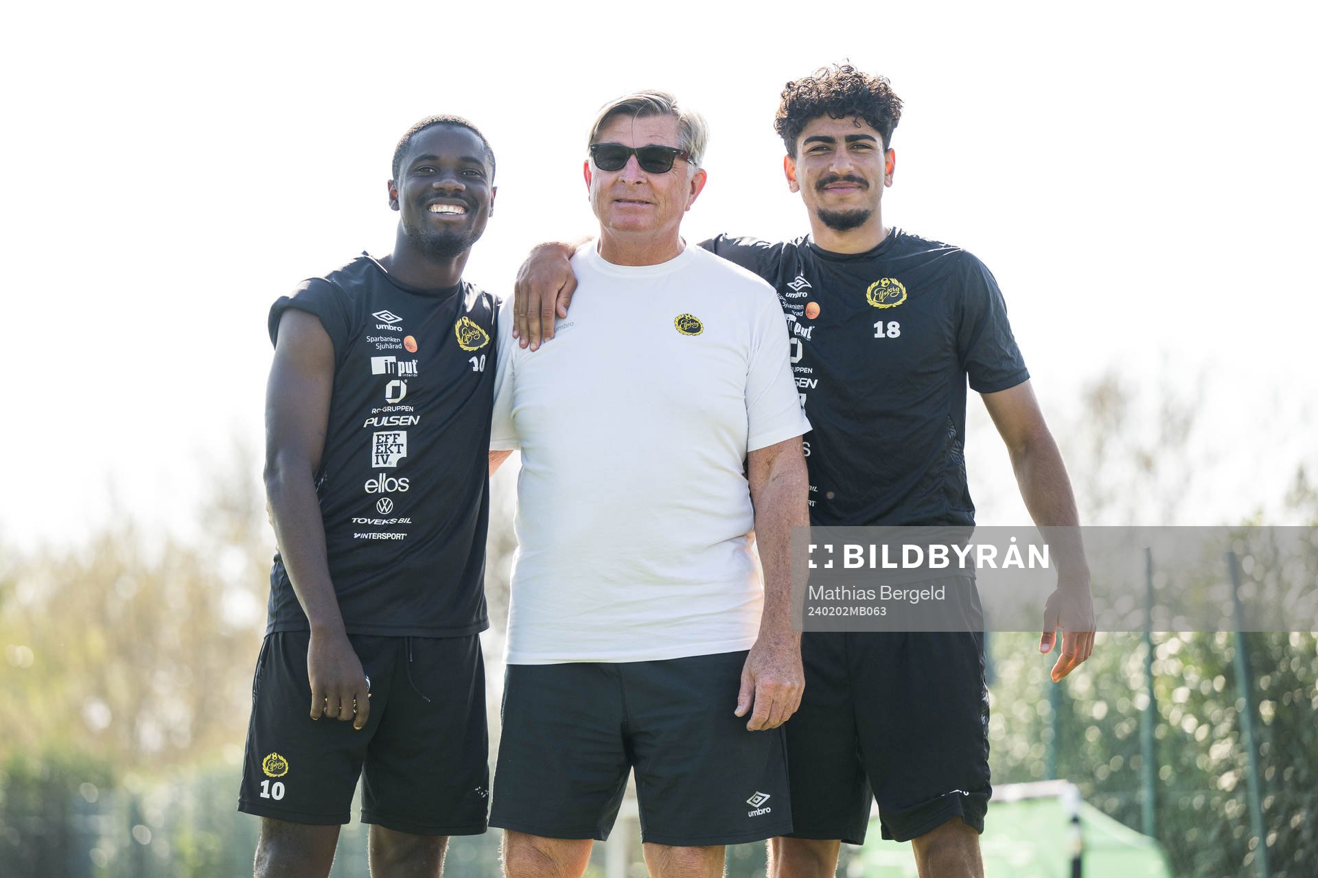 Elfsborgs Michael Baidoo, materialförvaltare Reima Haukka