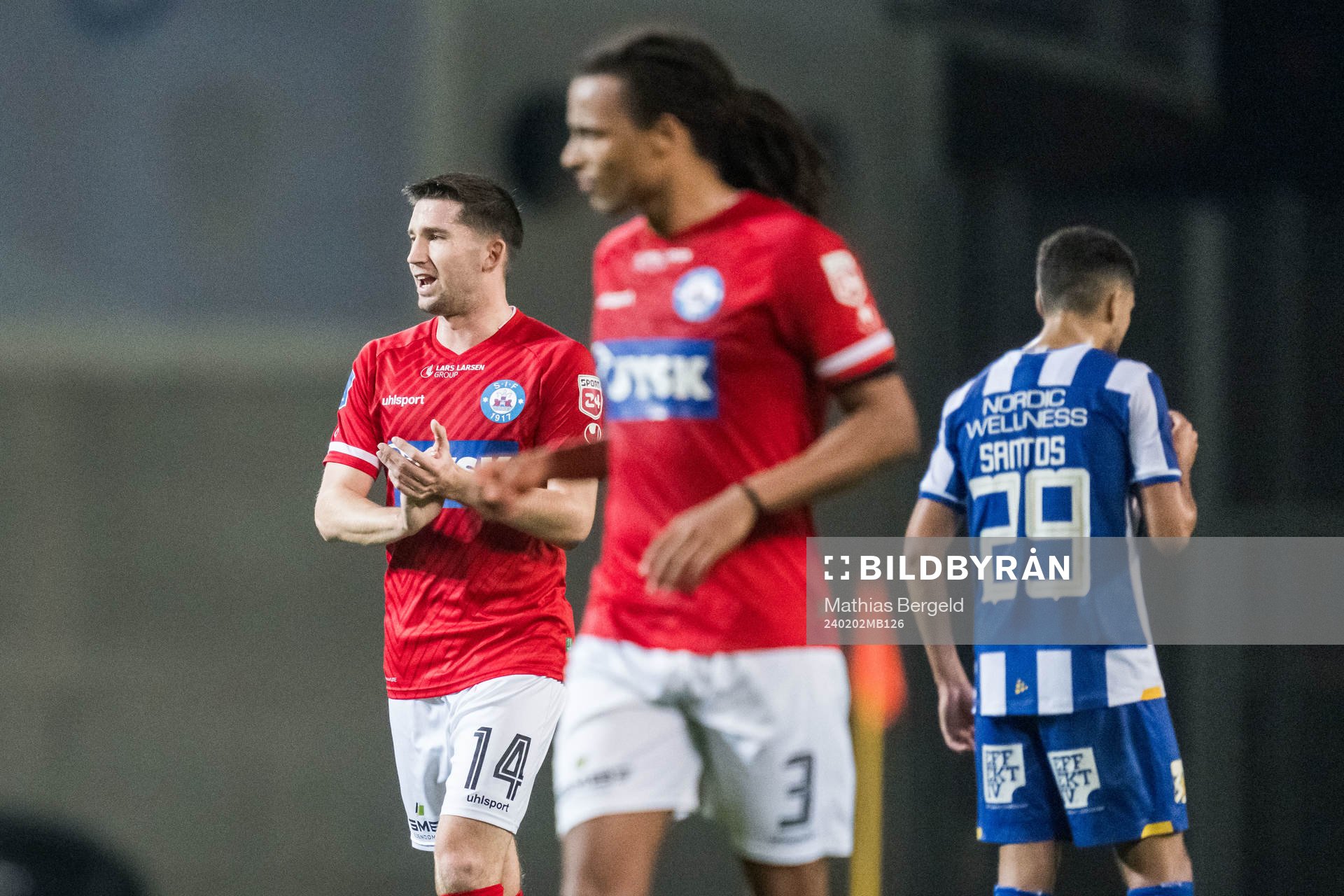 Mark Brink of Silkeborg celebrates