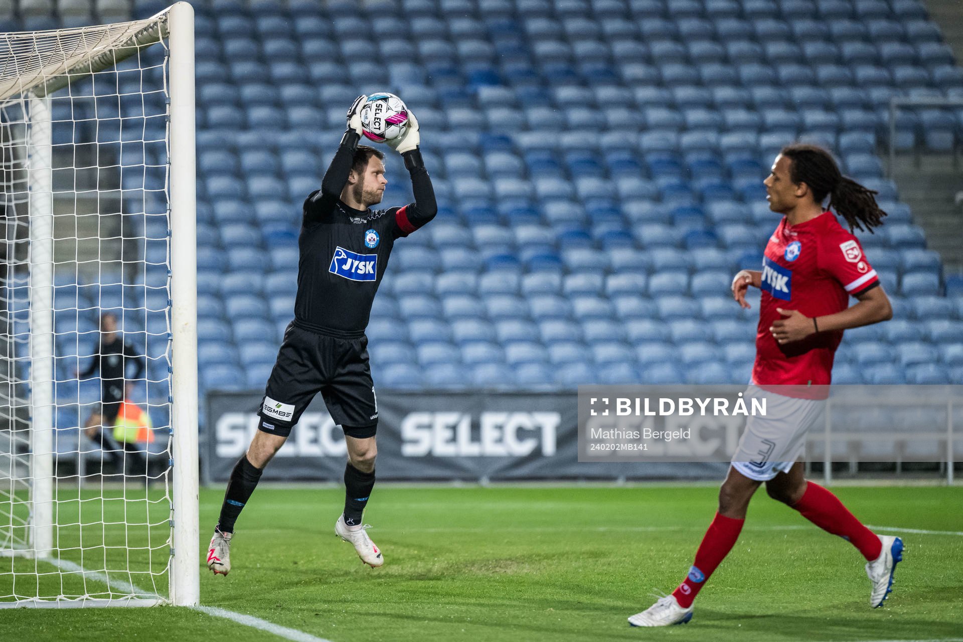 Goalkeeper Nicolai Larsen of Silkeborg