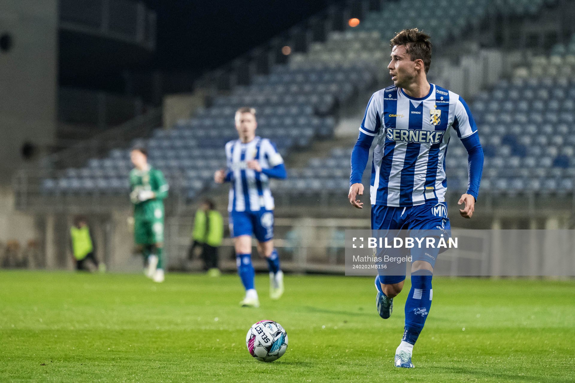Anders Trondsen of IFK Göteborg during the Atlantic Cup football match between IFK Göteborg and Silkeborg on February 2, 2024 in Faro.