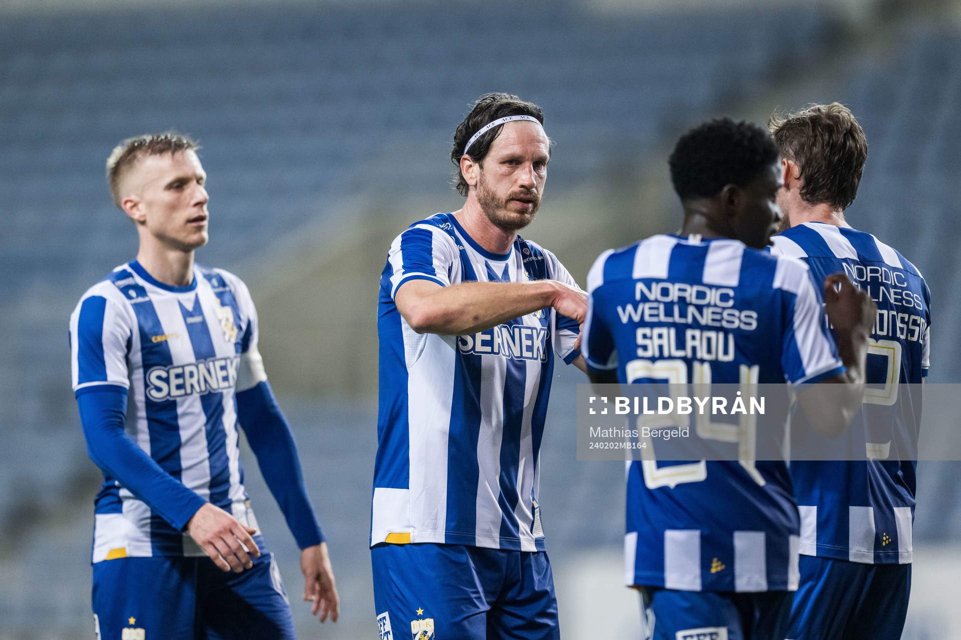 Oscar Wendt, Gustav Svensson, Abundance Salaou and Emil