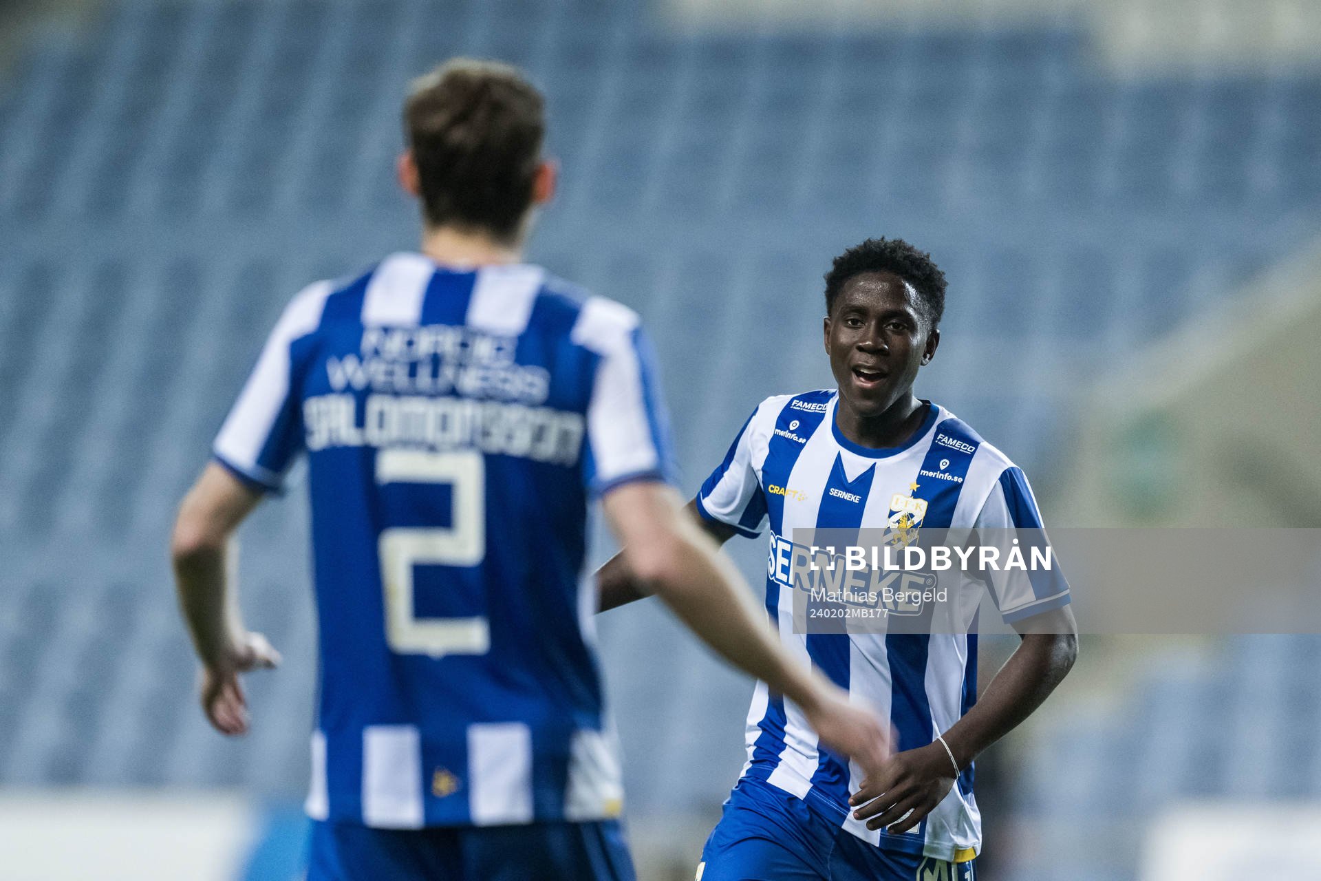 Abundance Salaou of IFK Göteborg celebrates