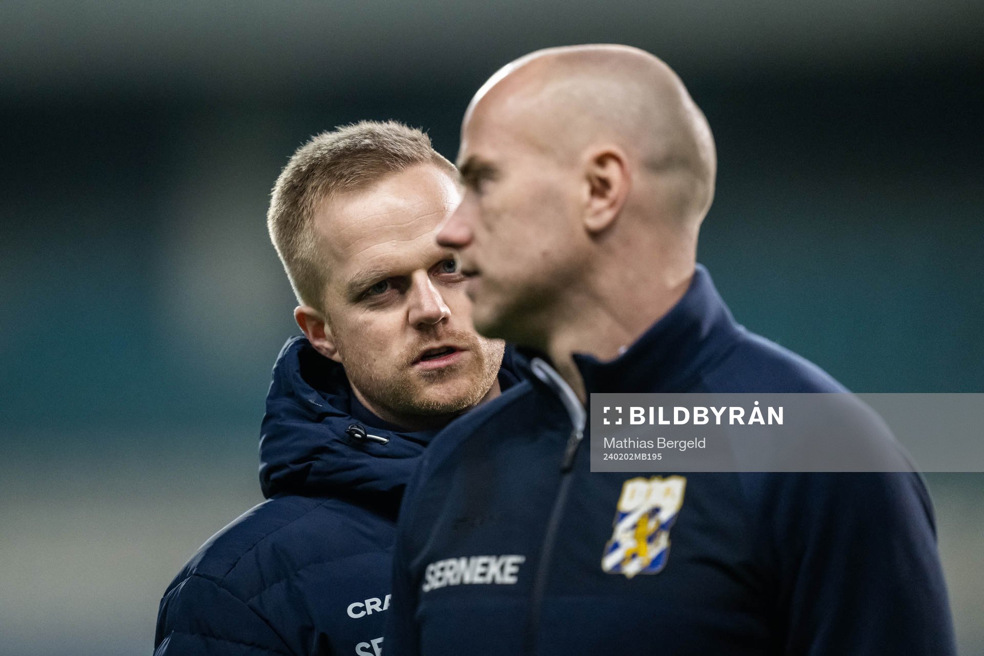 Physio Kaj Leuther and head coach Jens Berthel Askou of IFK