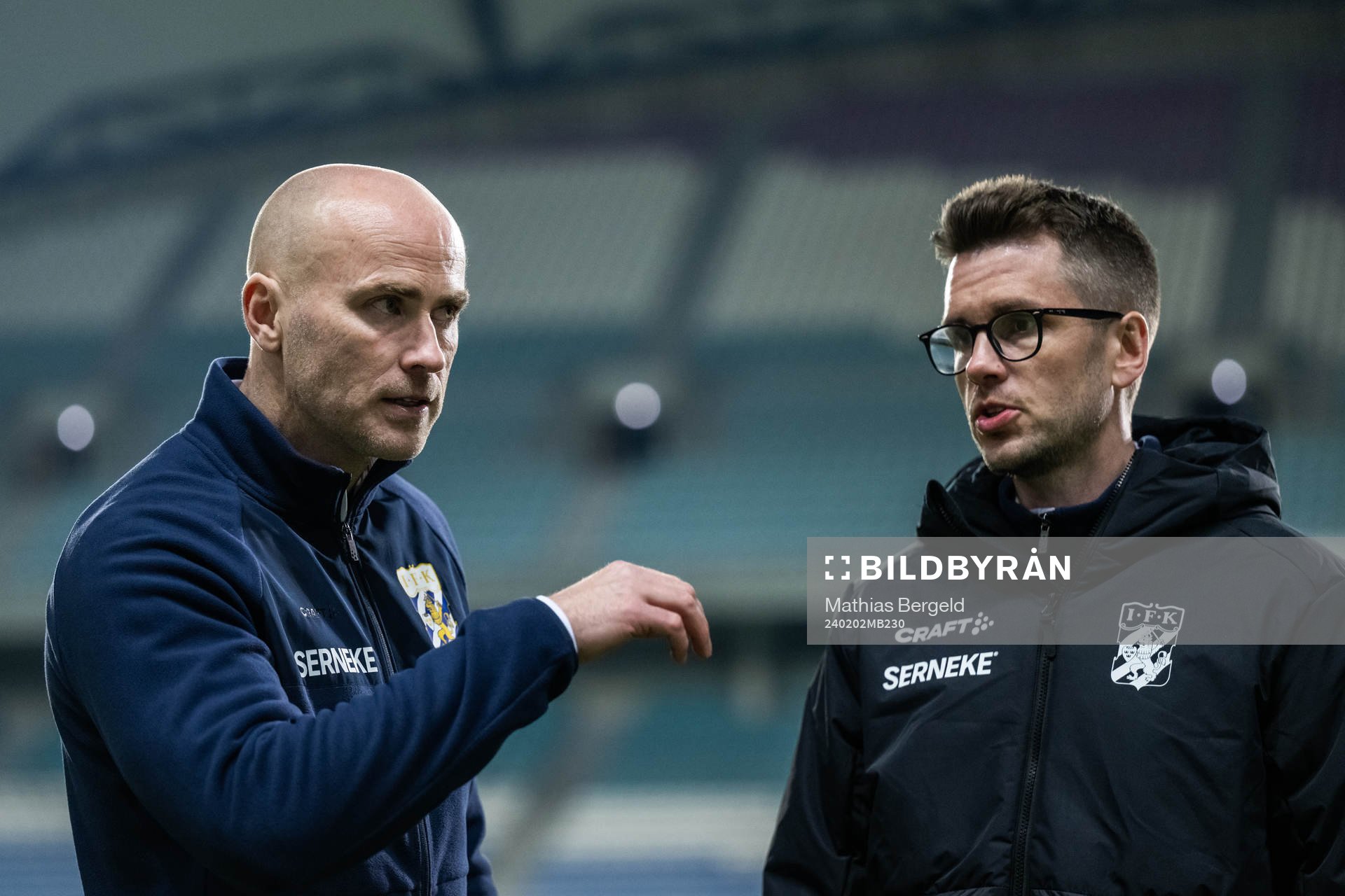 Head coach Jens Berthel Askou and assistant coach Sindre