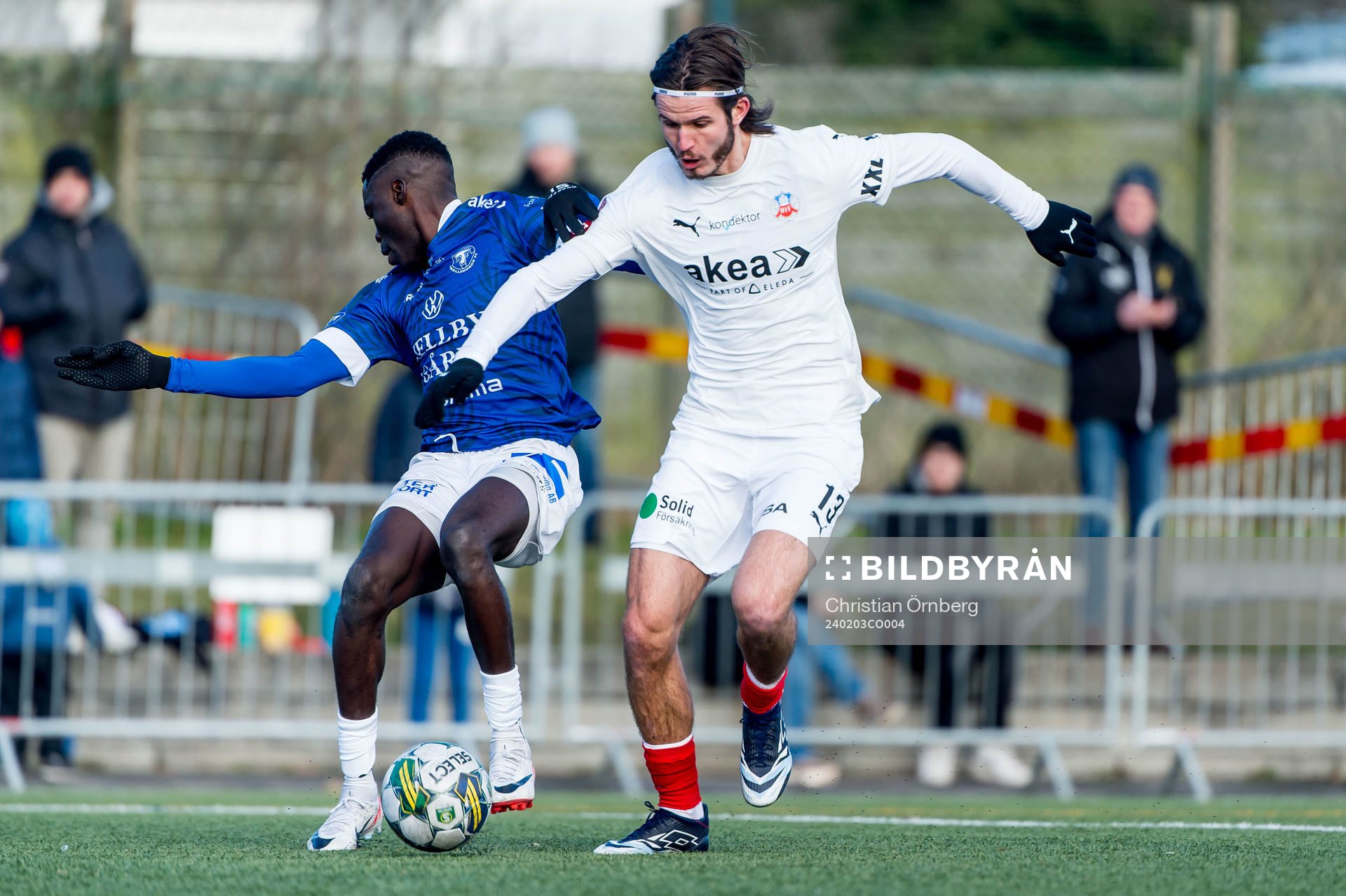 Helsingborgs Wilhelm Loeper och Trelleborgs Abel Ogwuche