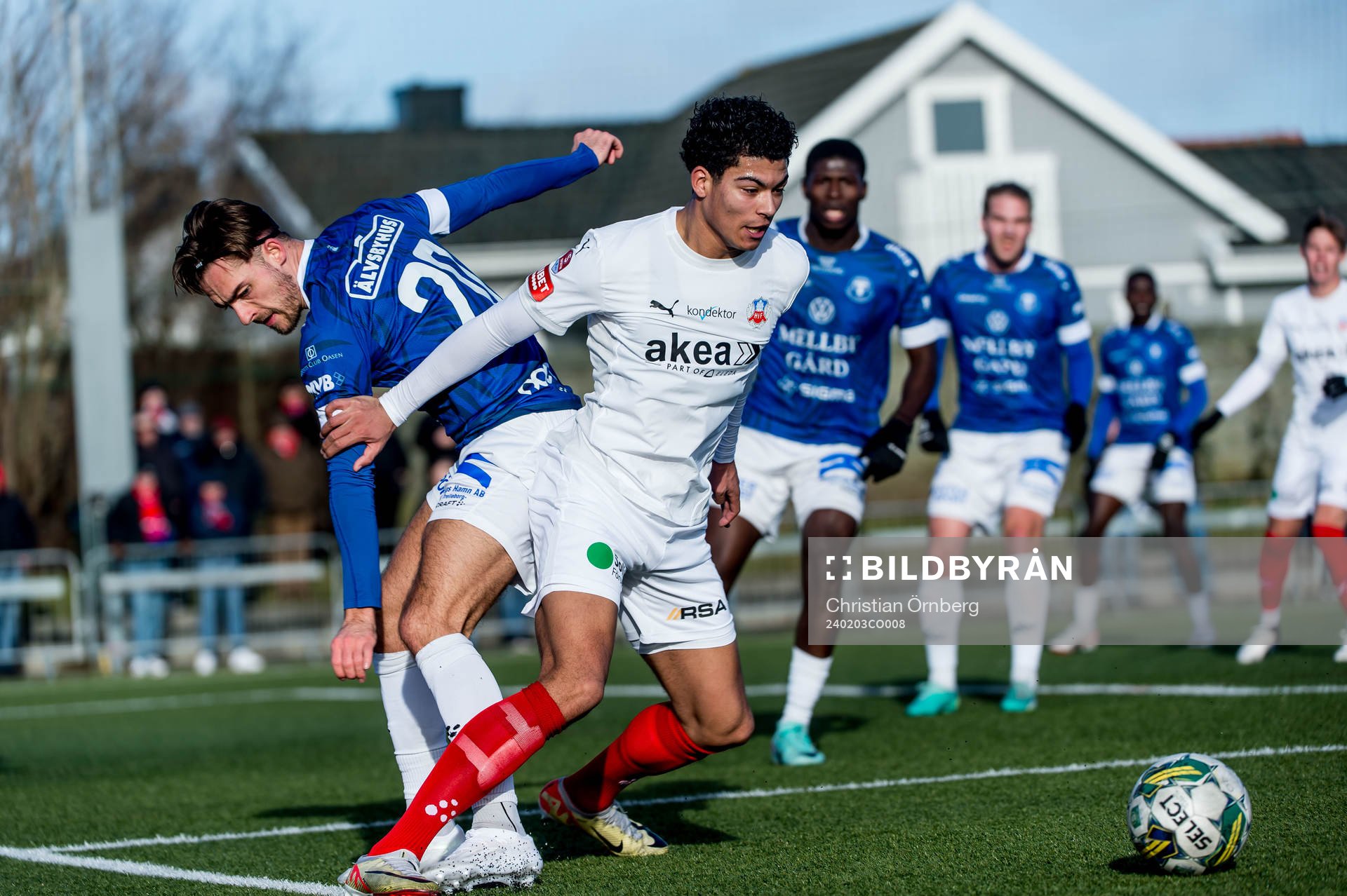 Helsingborgs Milan Silva Rasmussen och Trelleborgs Felix