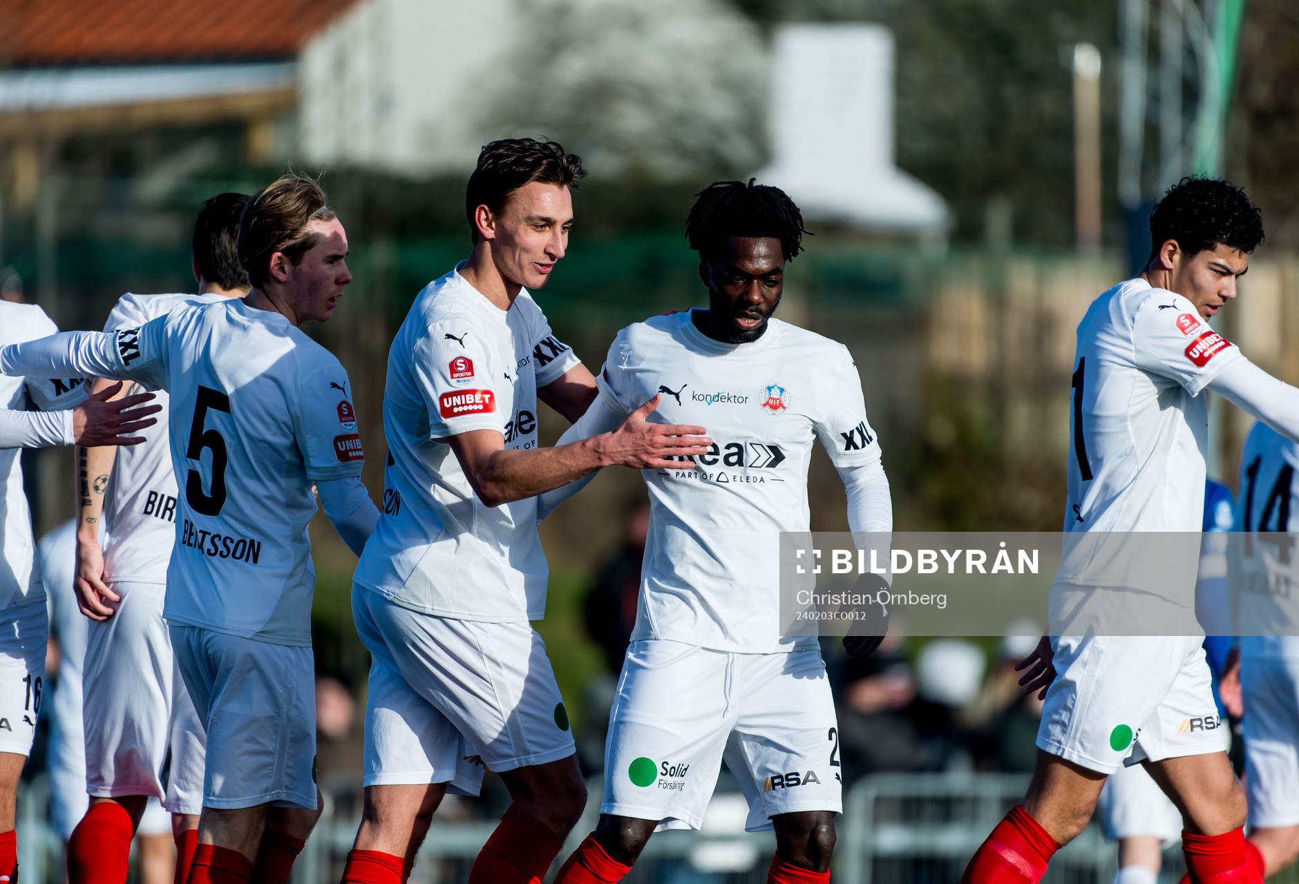 Helsingborgs Benjamin Acquah jublar