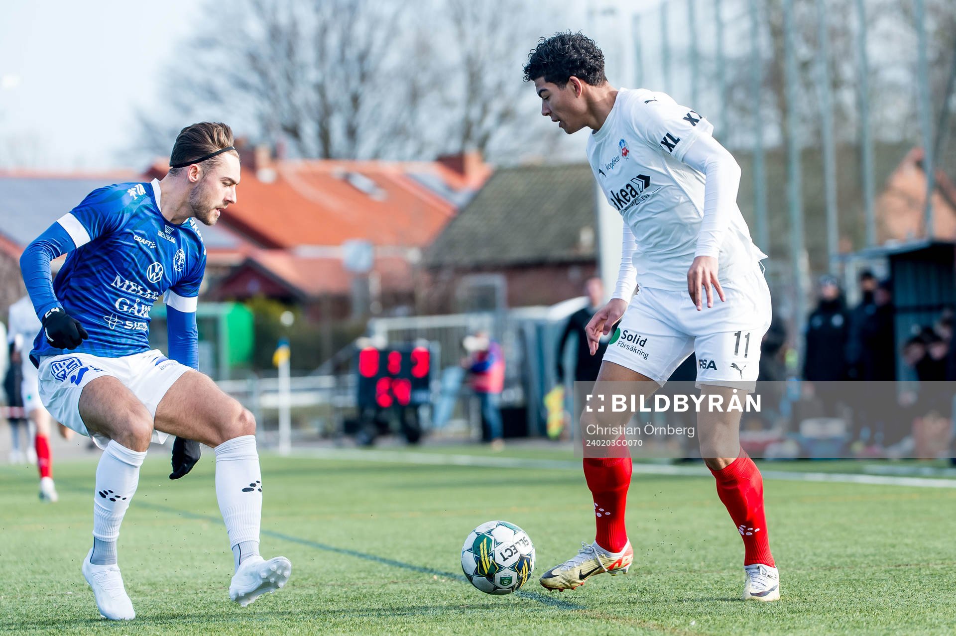 Trelleborgs Felix Hörberg och Helsingborgs Milan Silva