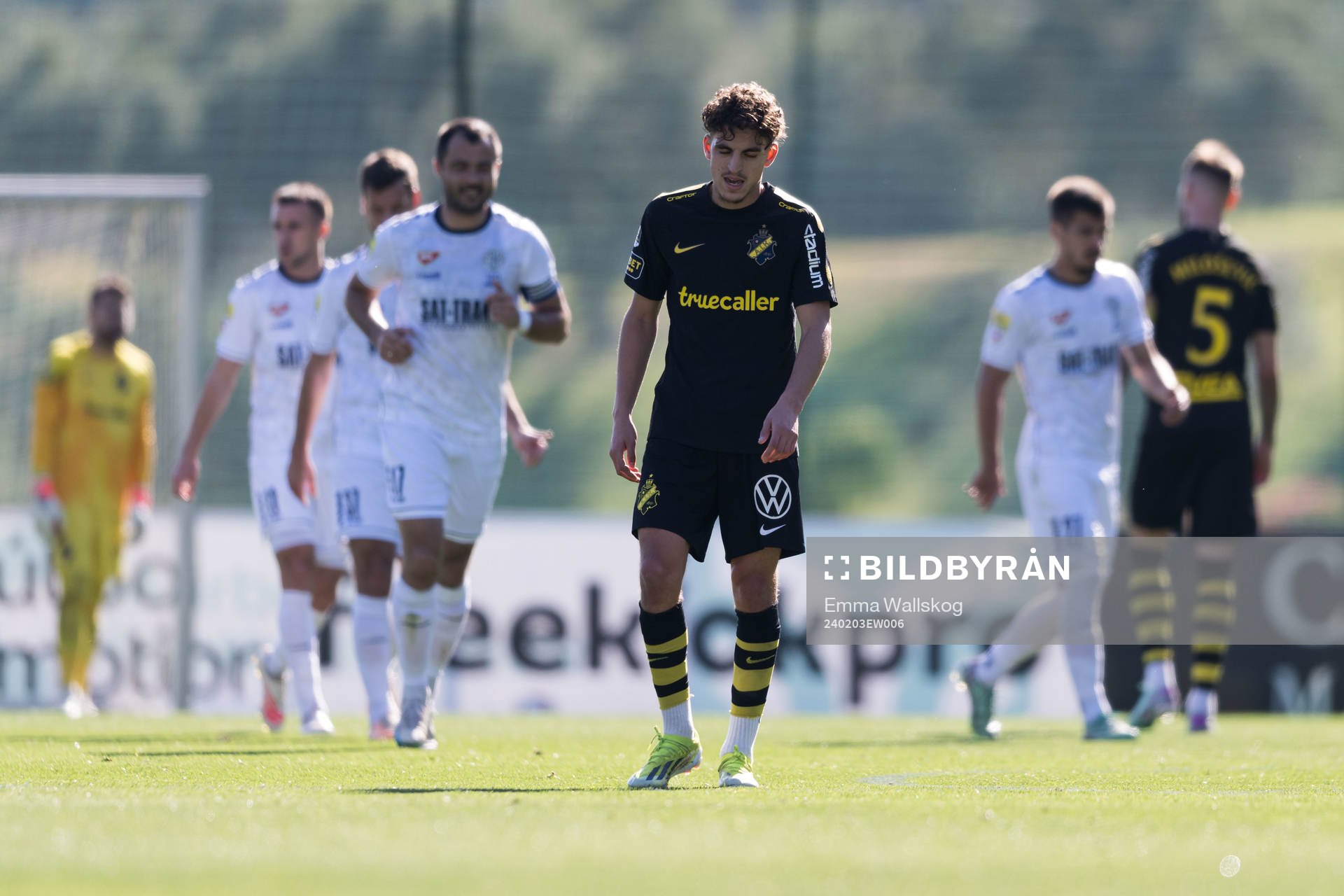 Taha Ayari of AIK looks dejected
