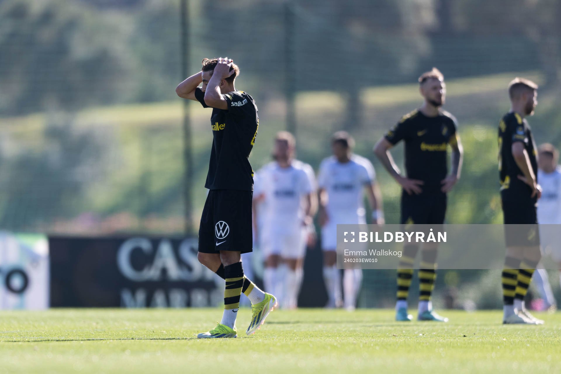 Taha Ayari of AIK looks dejected