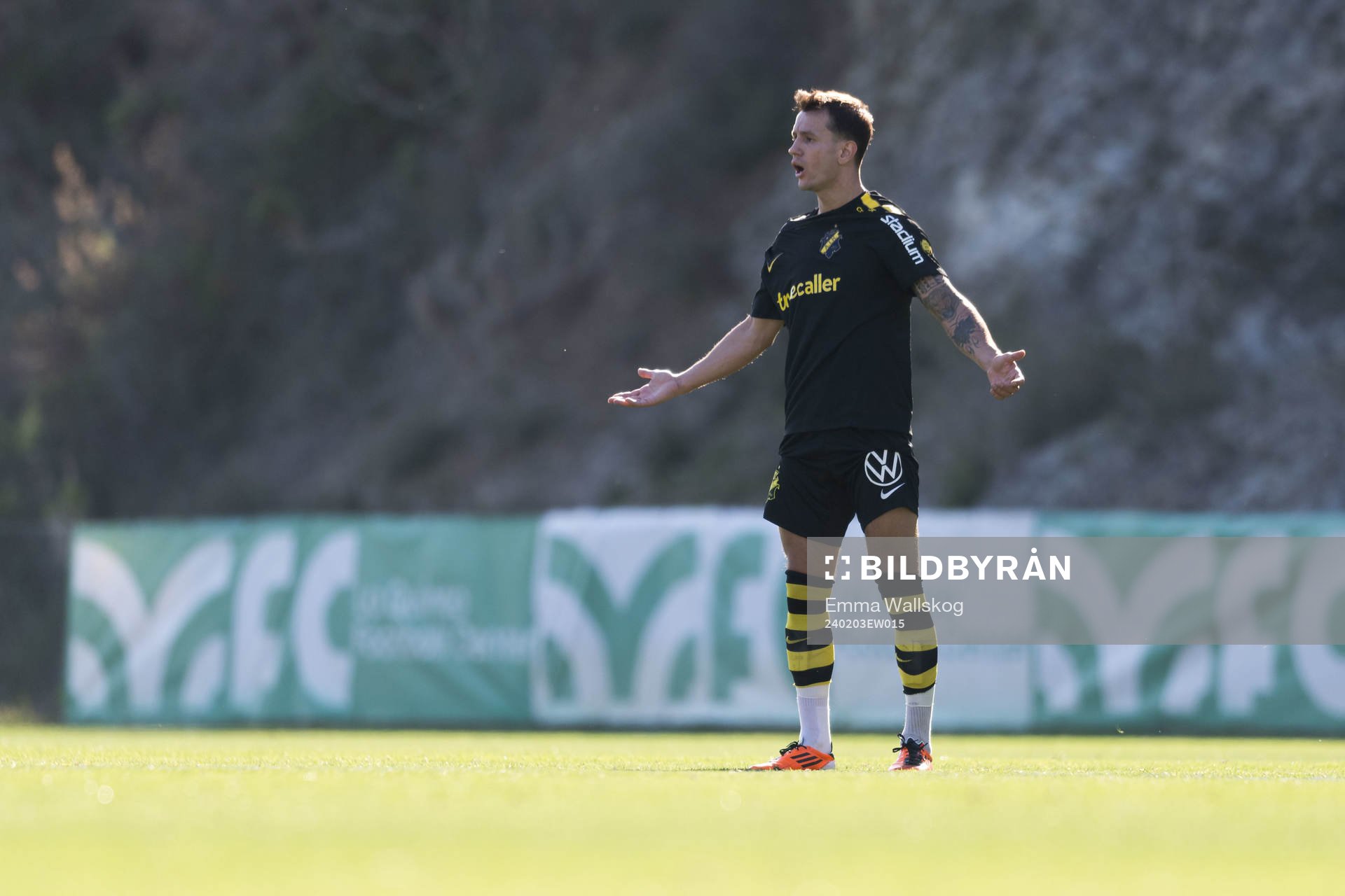 Bersant Celina of AIK reacts