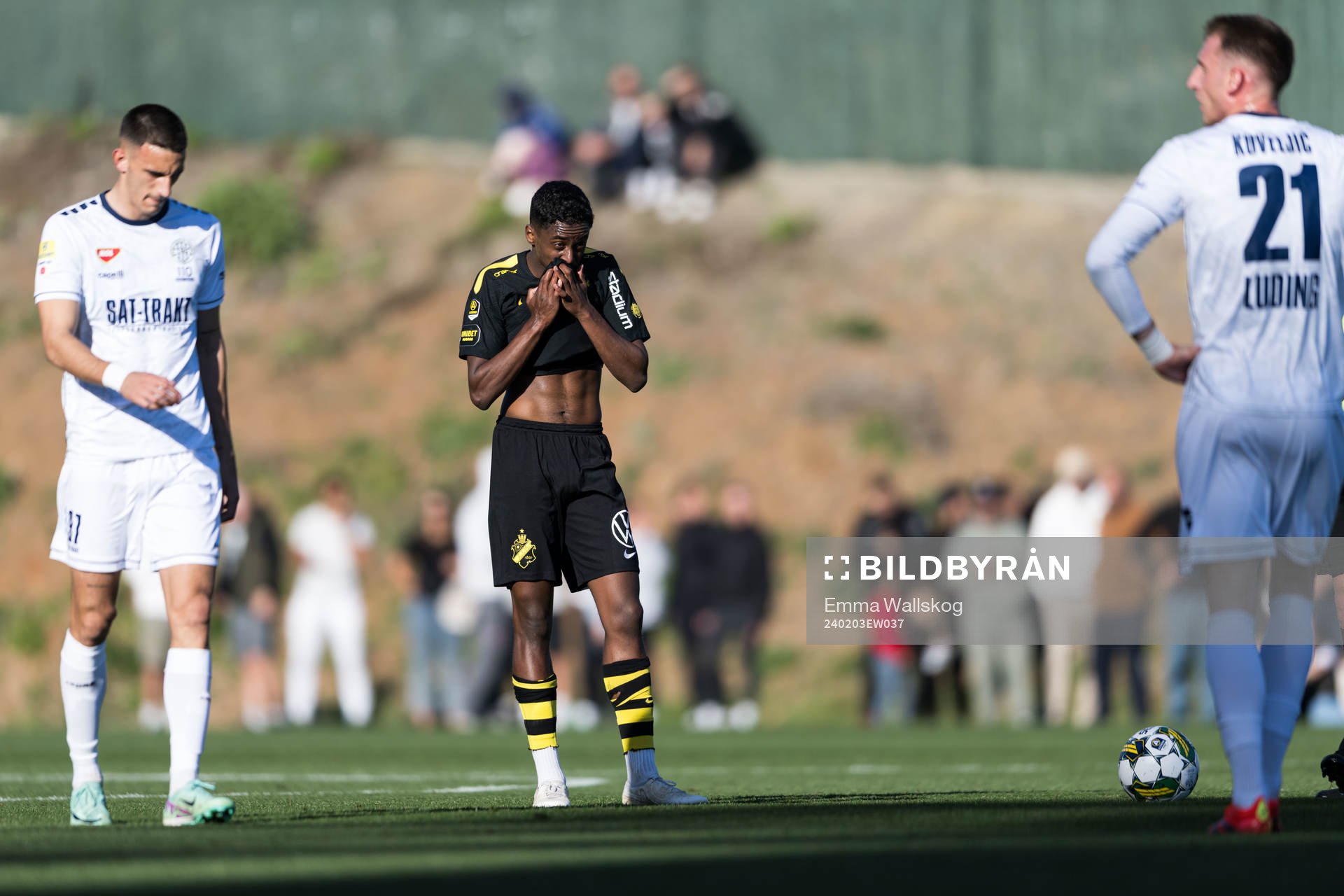Abdihakin Ali of AIK looks dejected