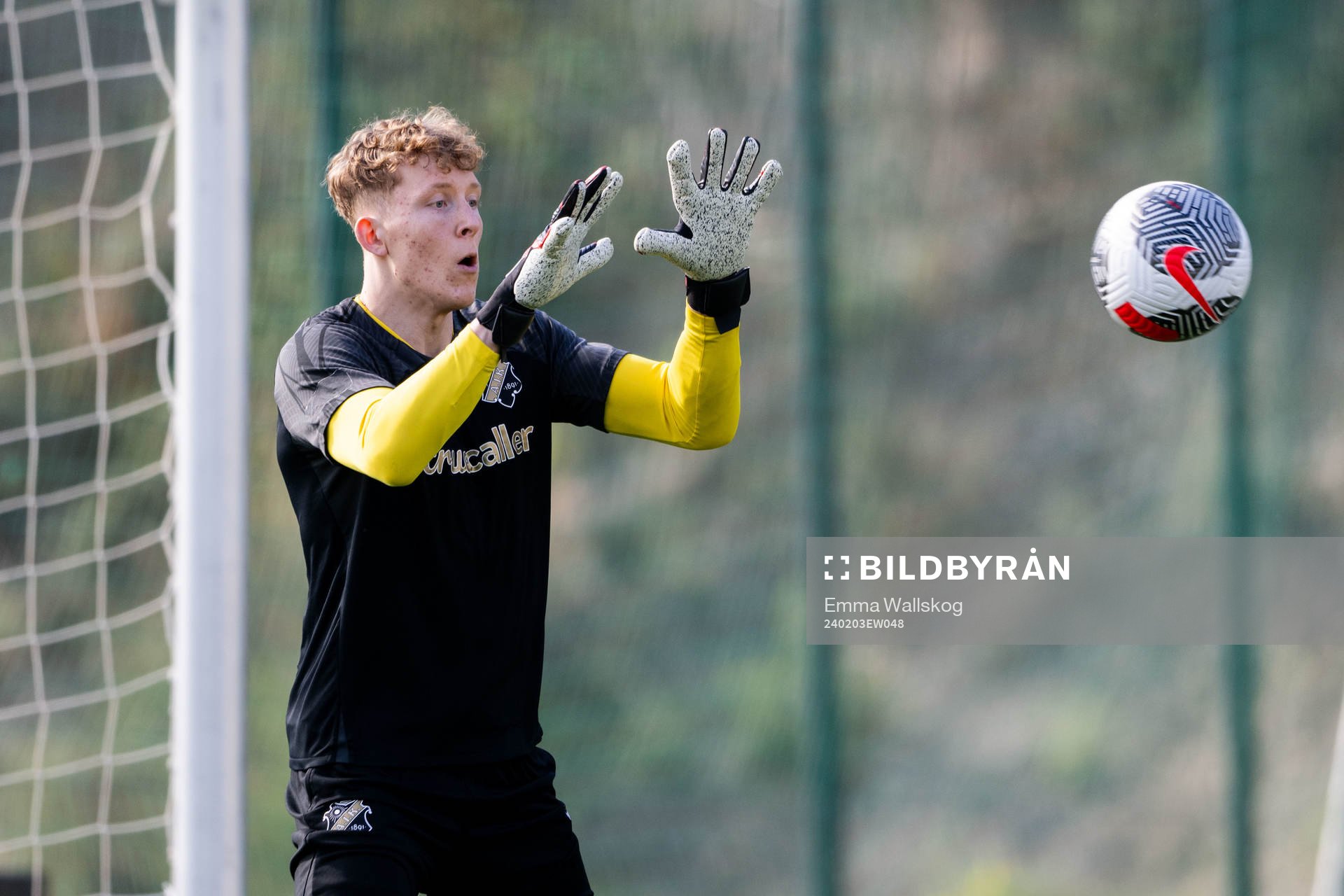 Goalkeeper Rasmus Forsell of AIK