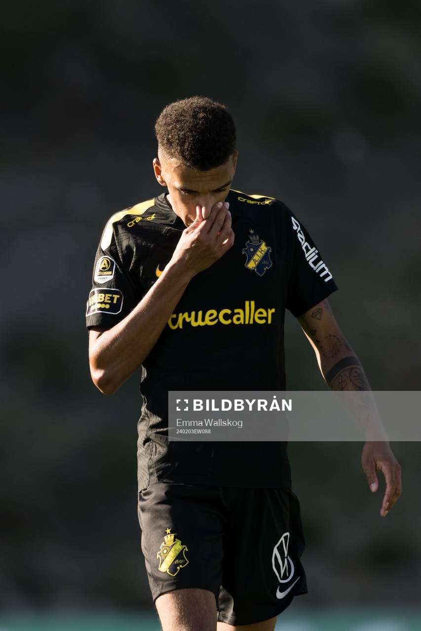 Rui Modesto of AIK looks dejected