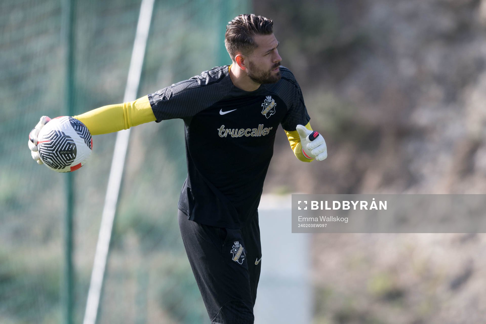 Goalkeeper Kristoffer Nordfeldt of AIK