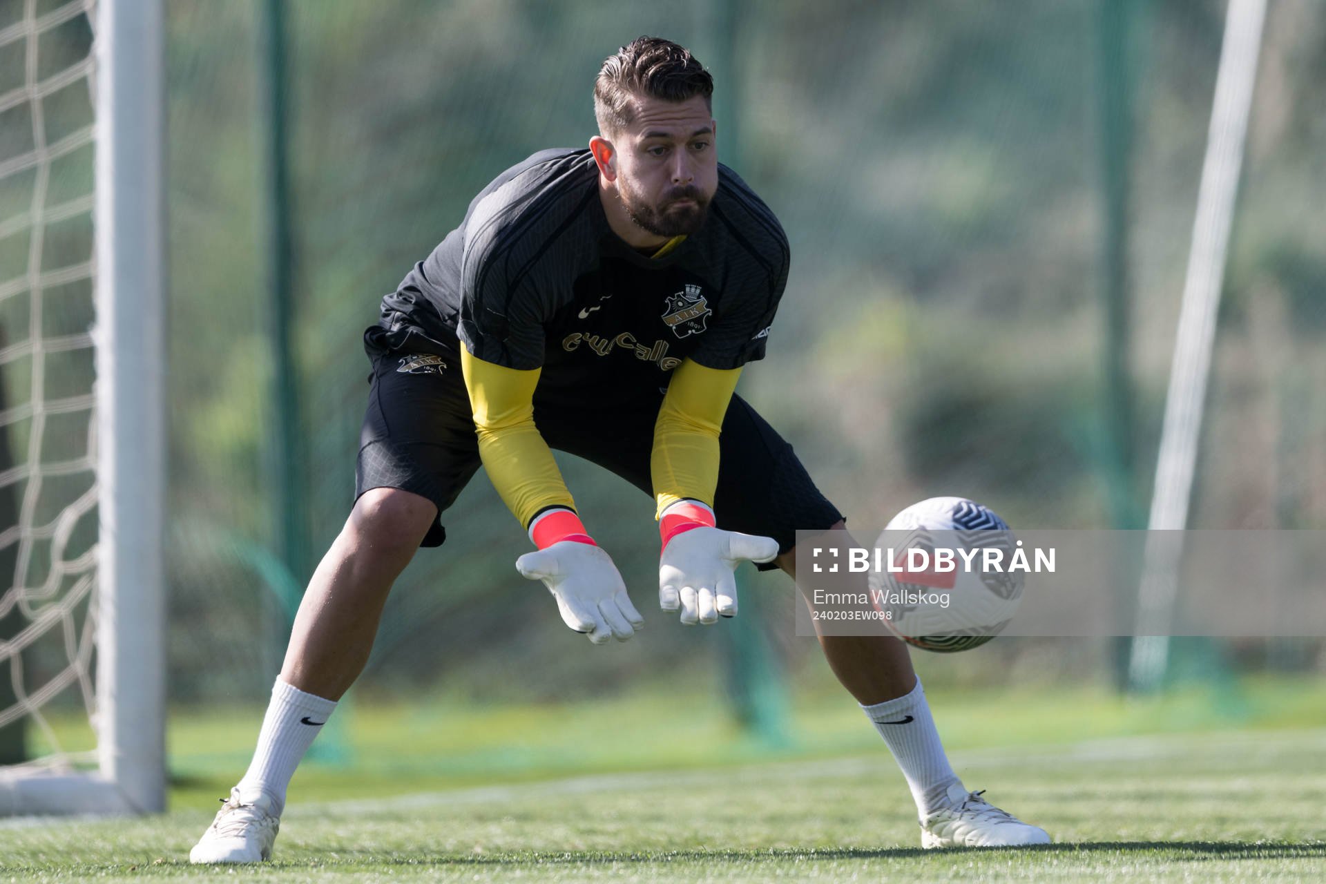 Goalkeeper Kristoffer Nordfeldt of AIK